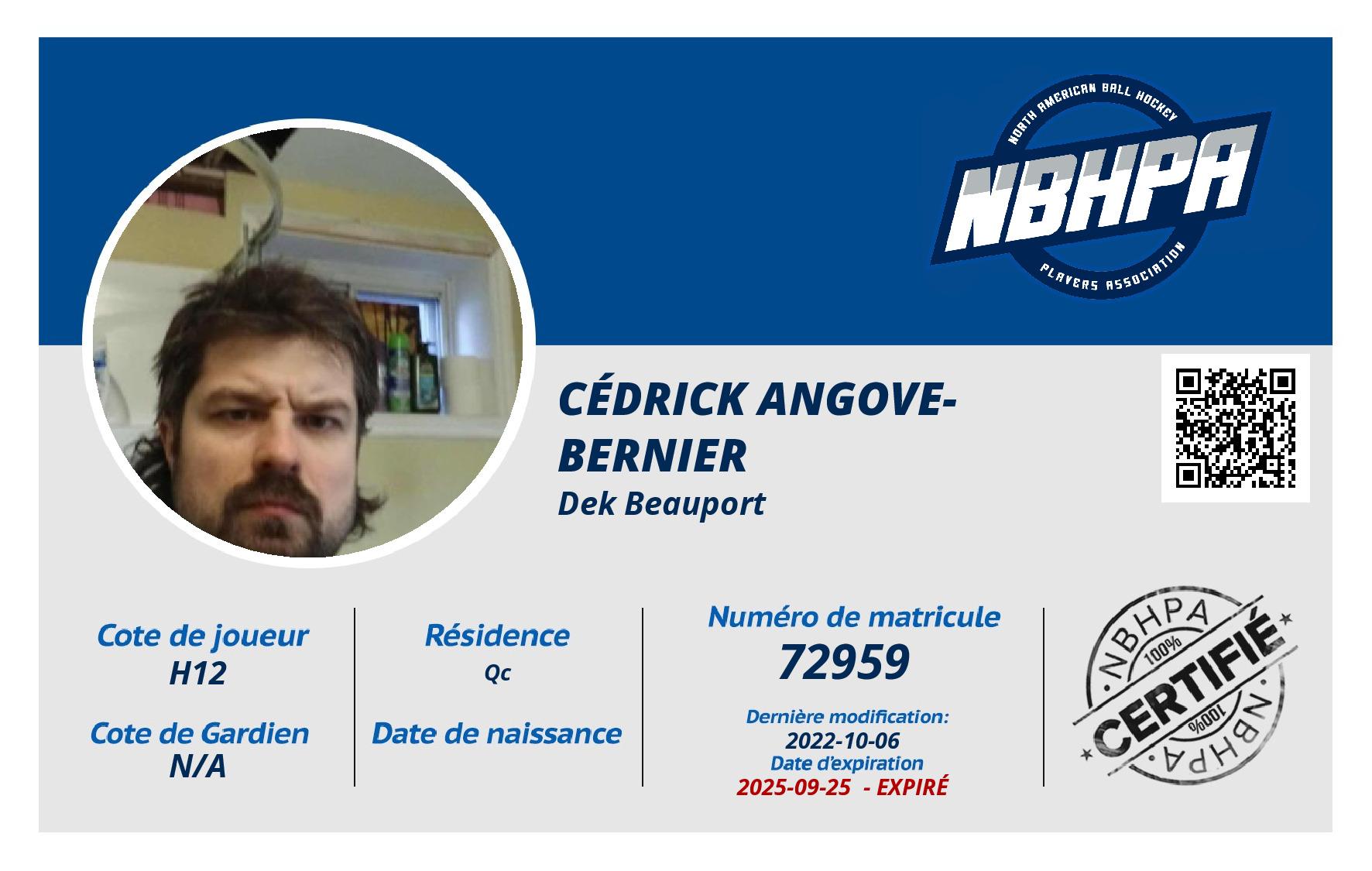Cédrick Angove-Bernier