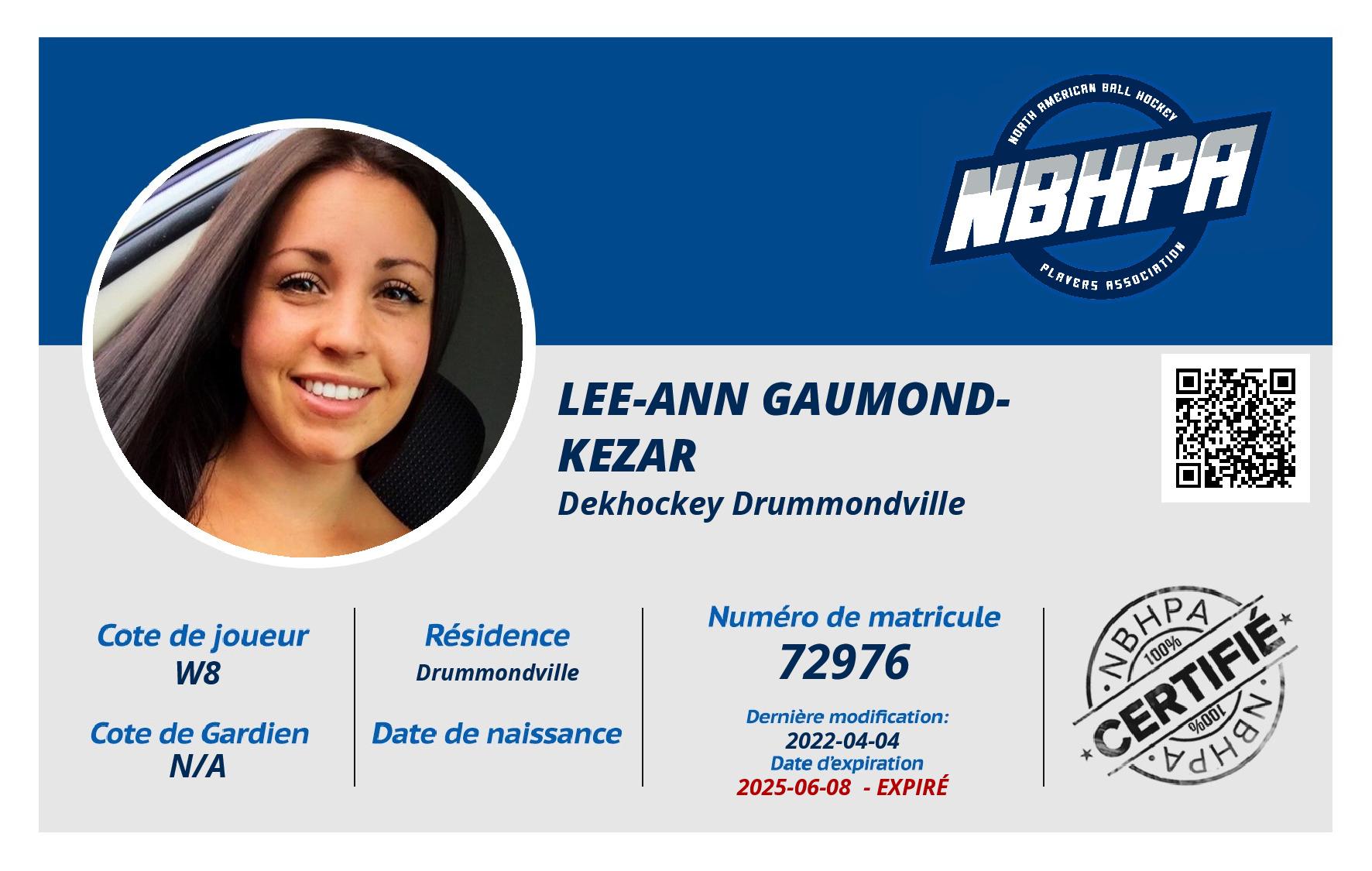 Lee-ann Gaumond-Kezar
