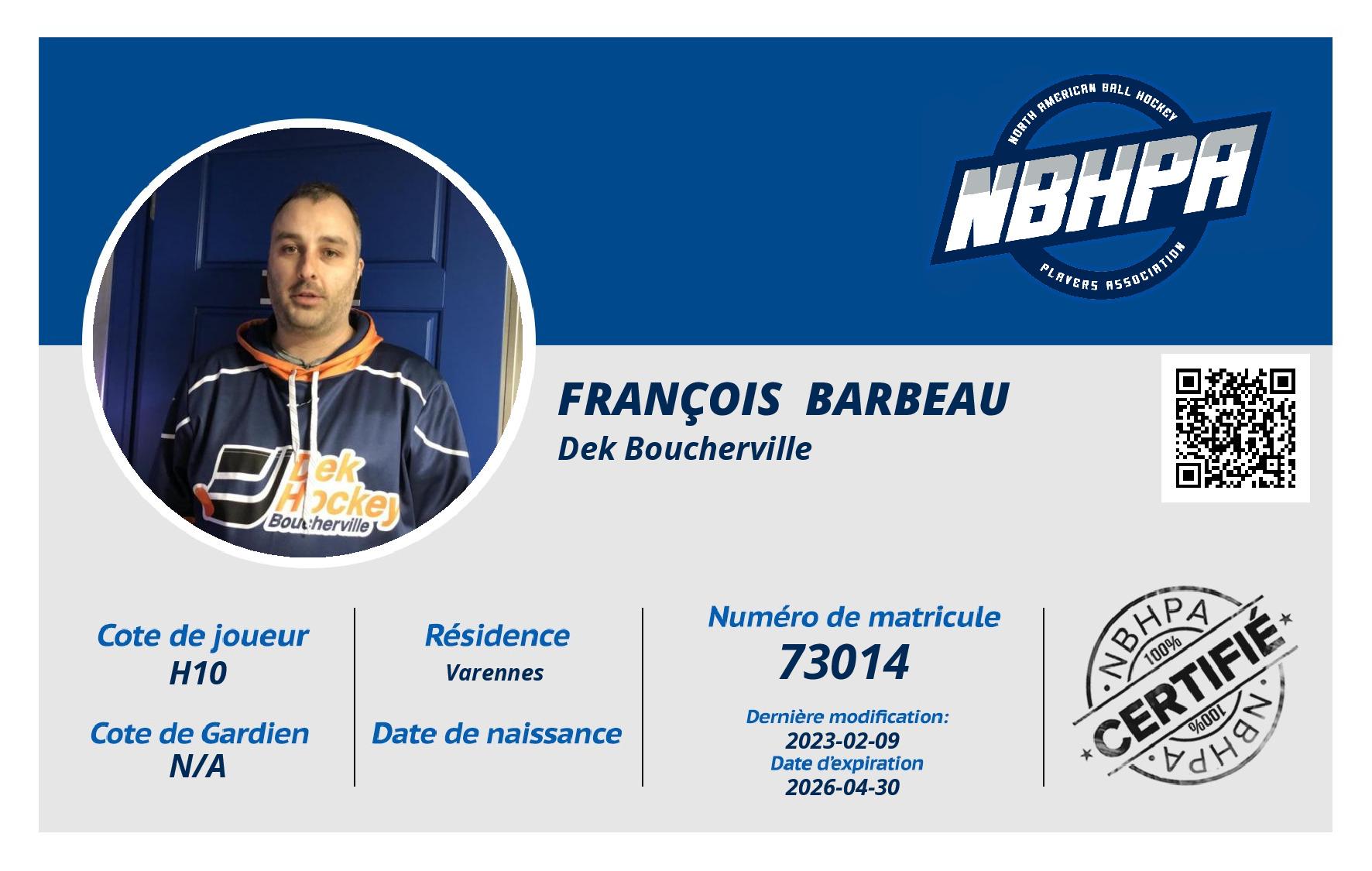 François  Barbeau 