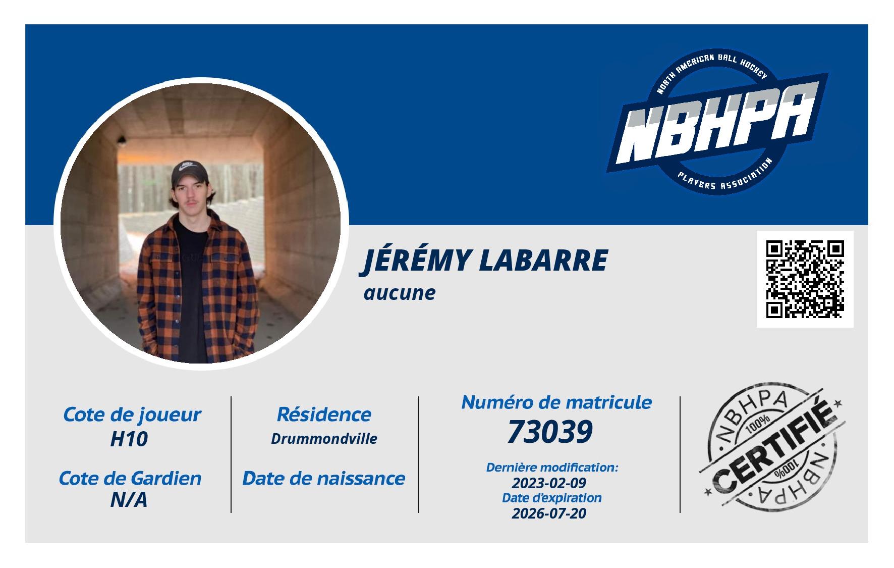 Jérémy Labarre