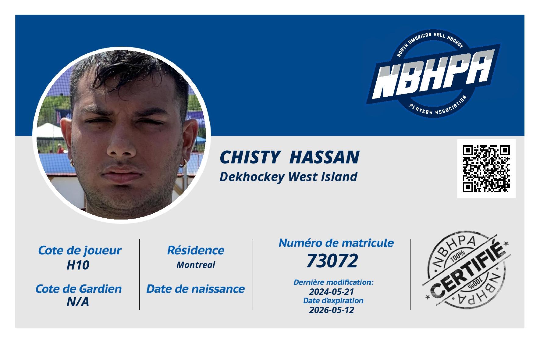 Chisty  Hassan 