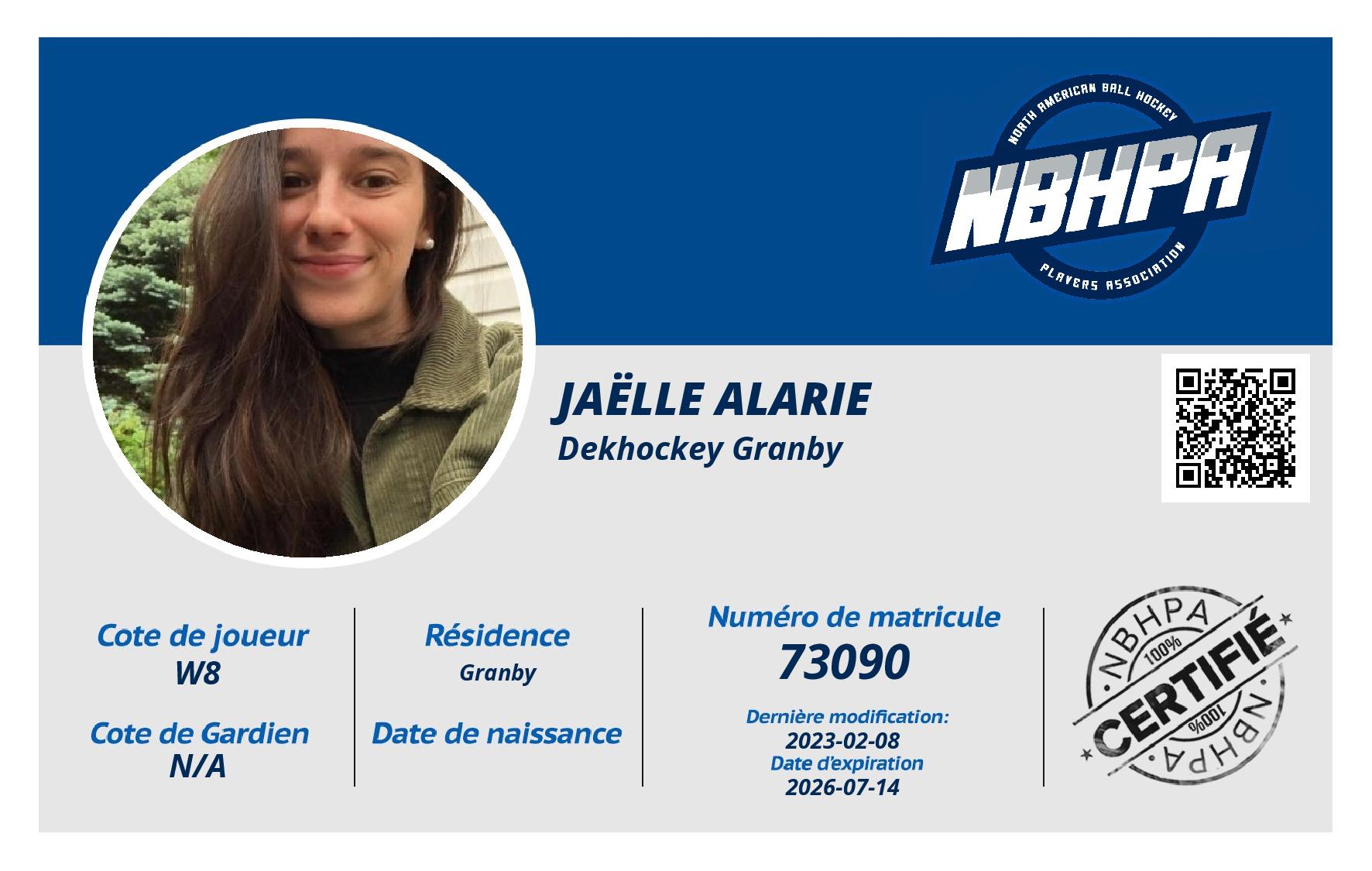 Jaëlle Alarie