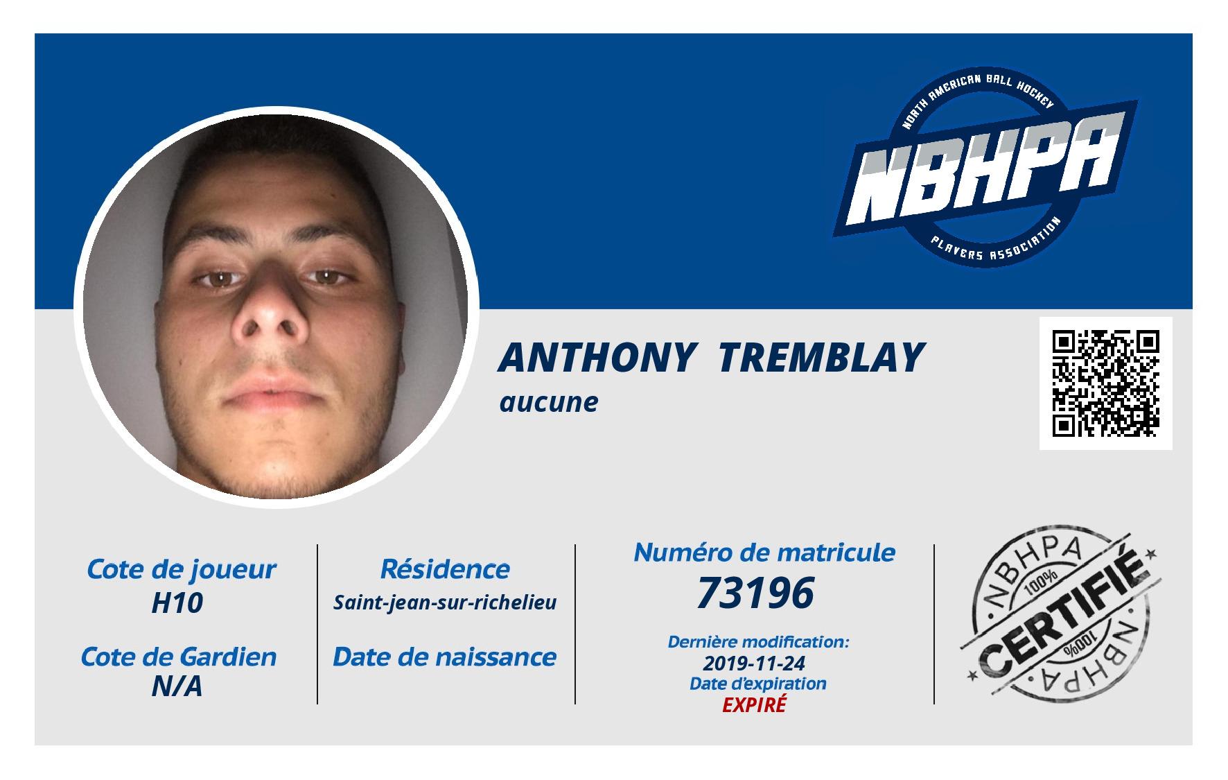 Anthony  Tremblay