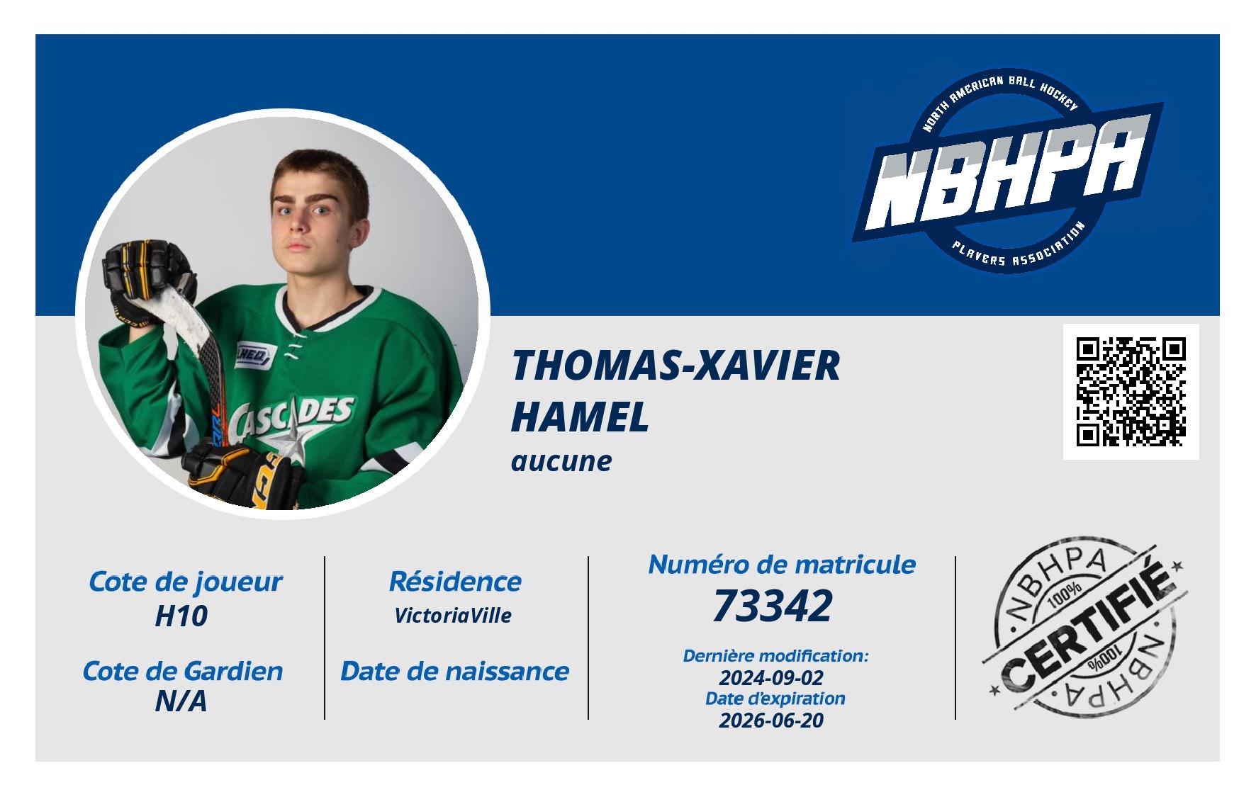 Thomas-Xavier  Hamel 