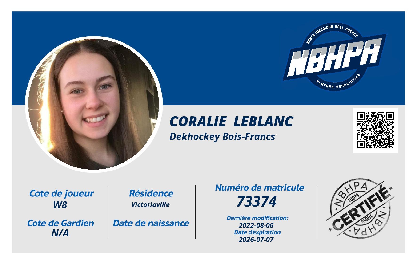 Coralie  Leblanc 