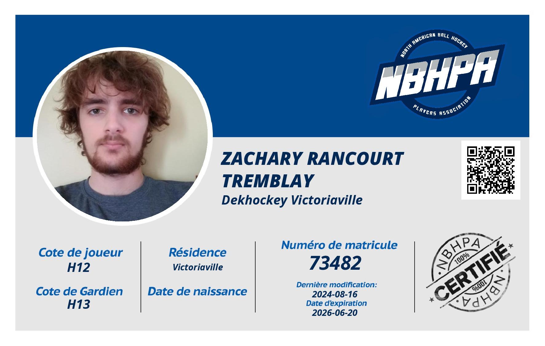 Zachary Rancourt Tremblay 