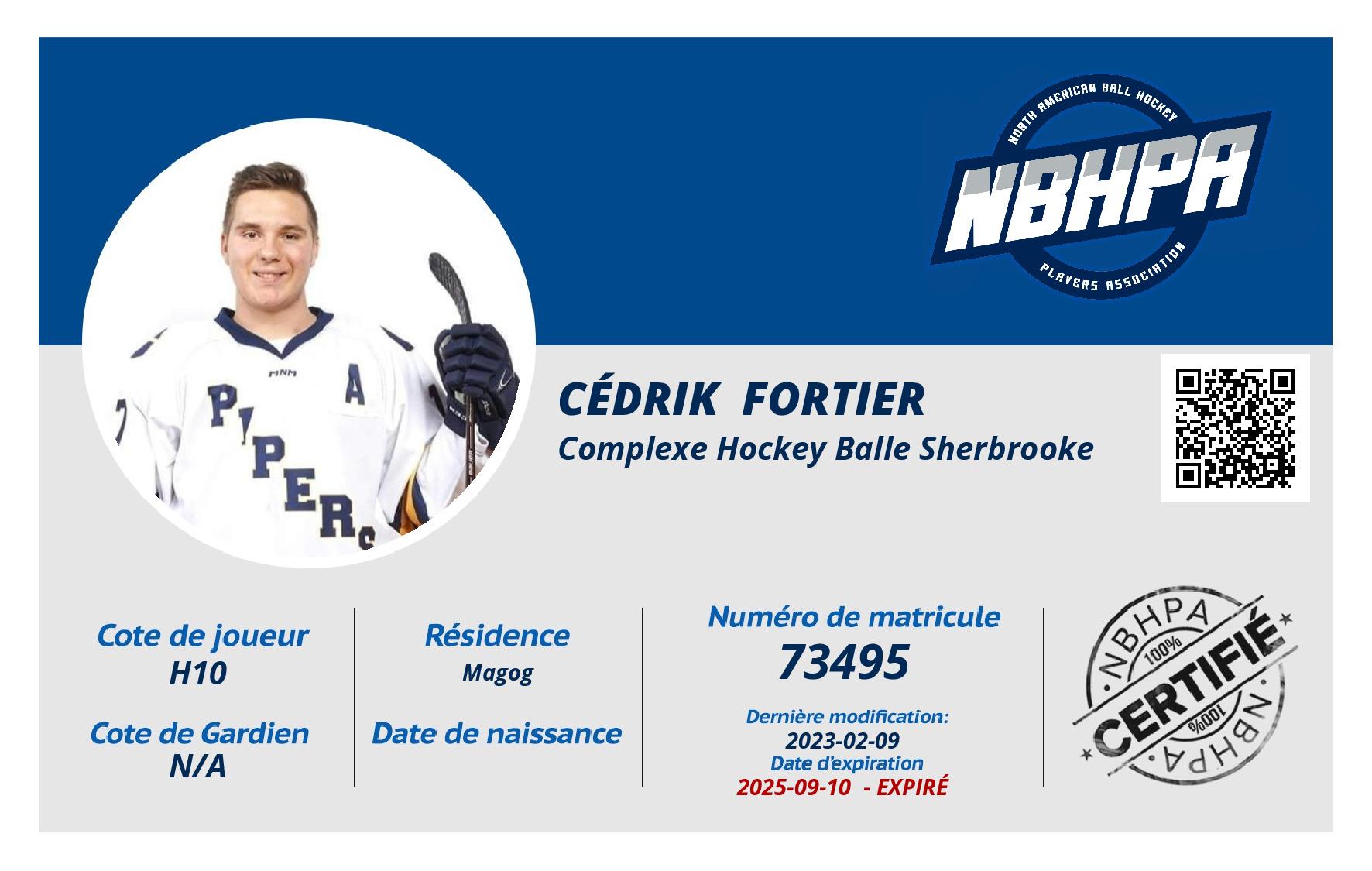 Cédrik  Fortier