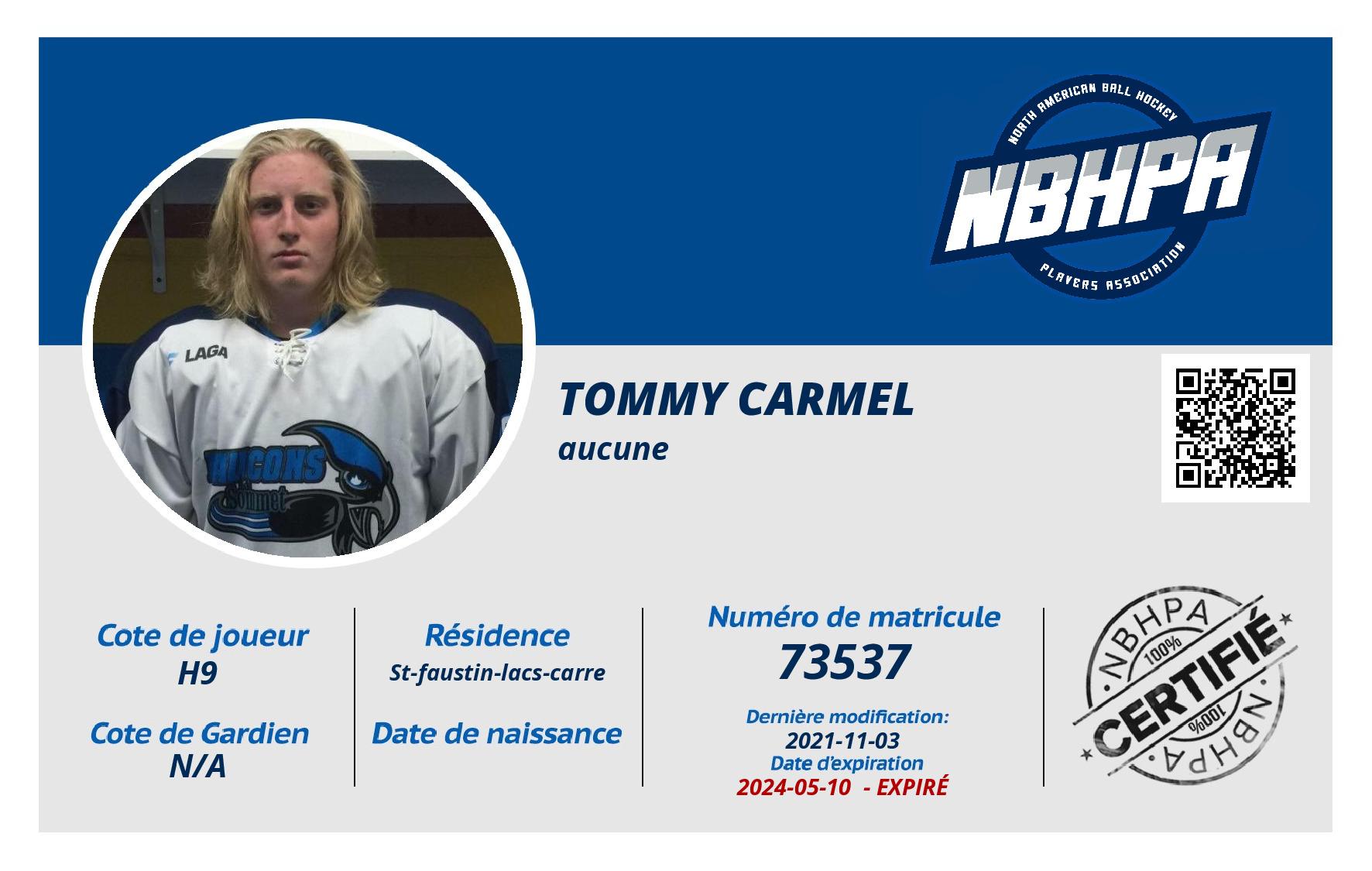 Tommy Carmel
