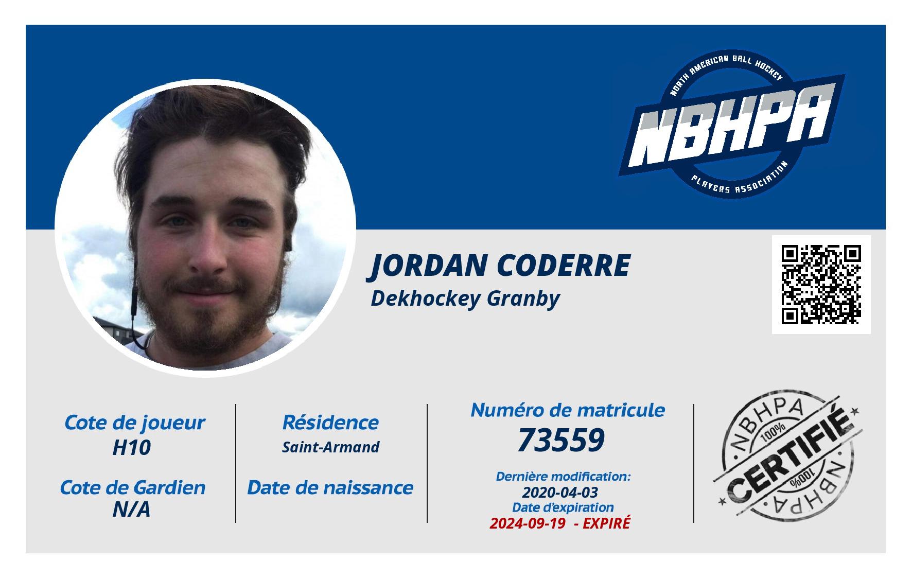 Jordan Coderre