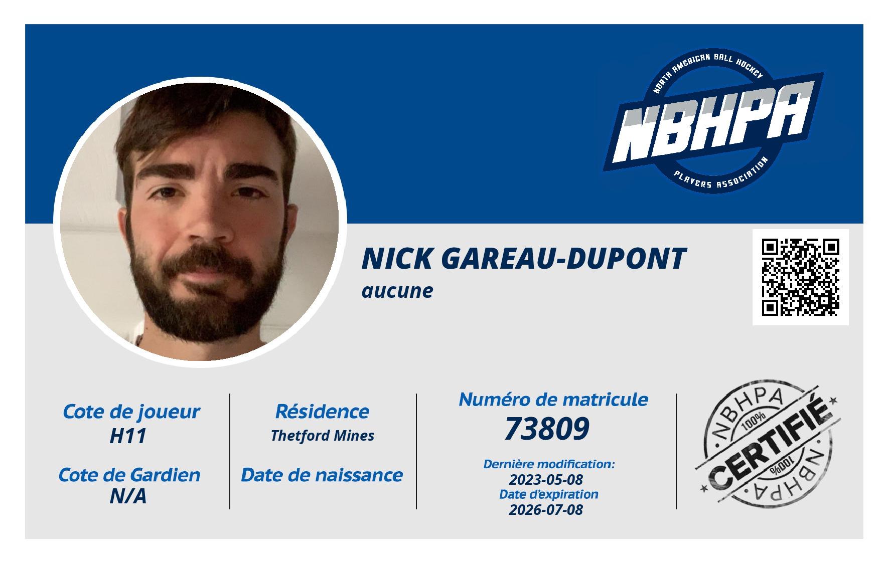 Nick Gareau-Dupont