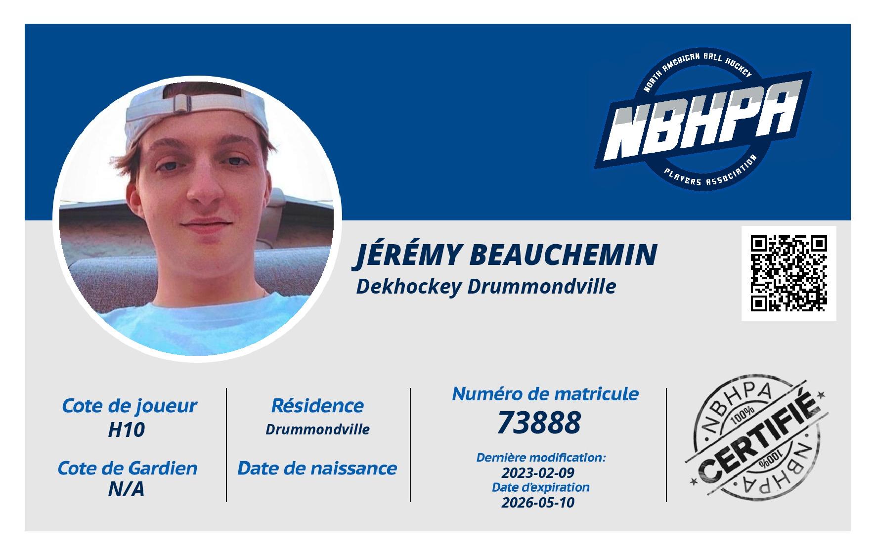 Jérémy Beauchemin