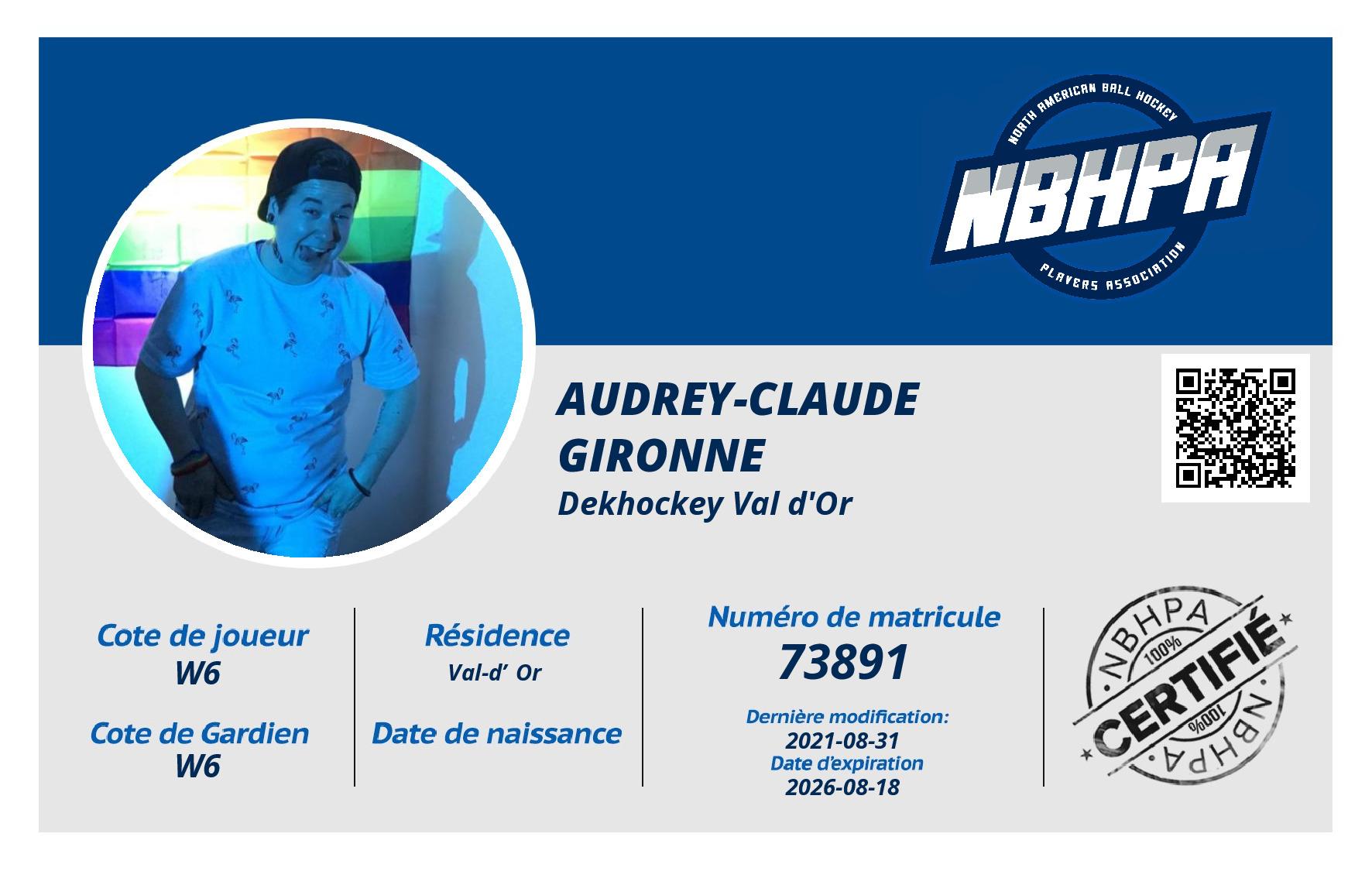 Audrey-Claude Gironne