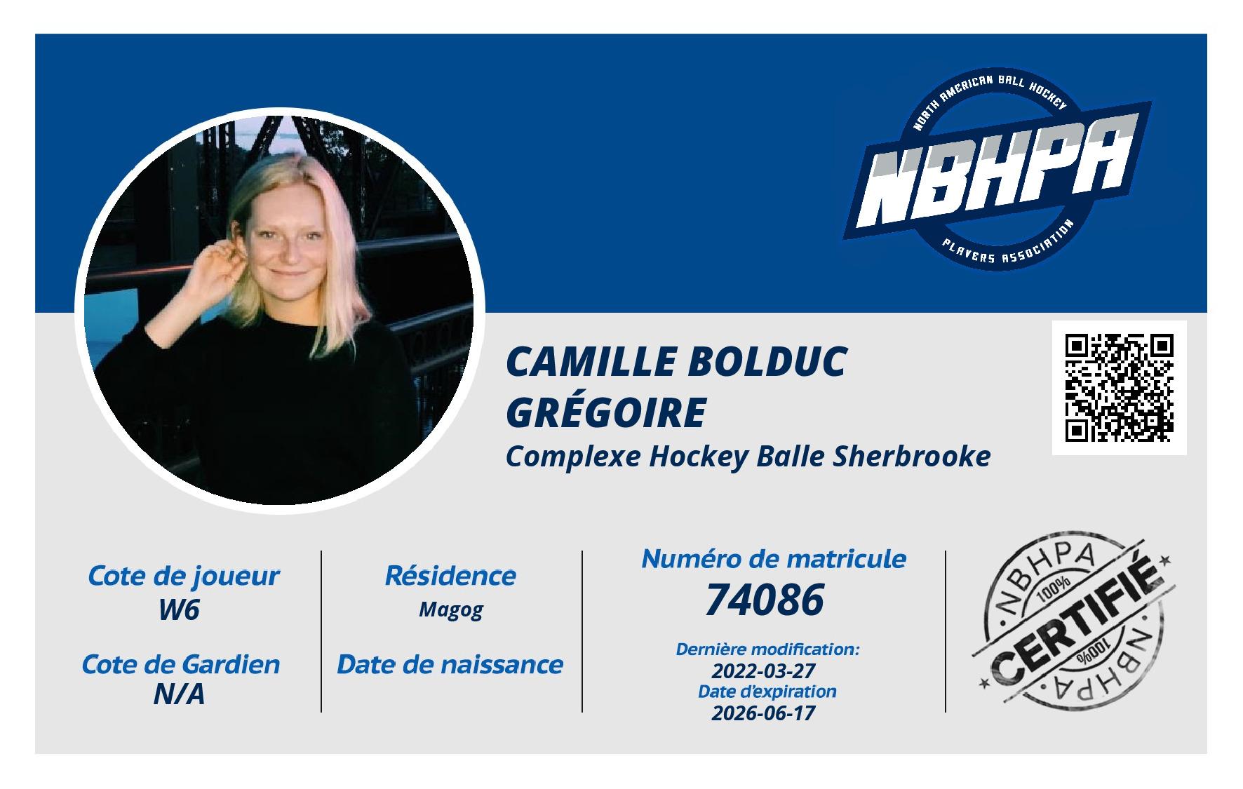 Camille Bolduc Grégoire