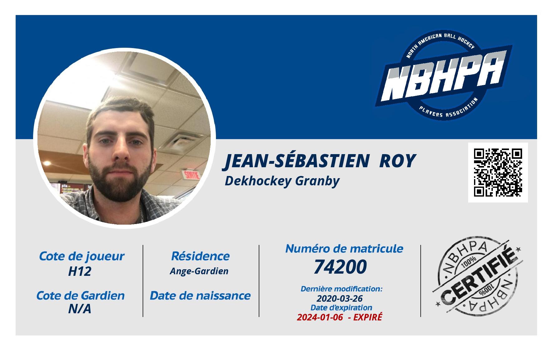 Jean-Sébastien  Roy