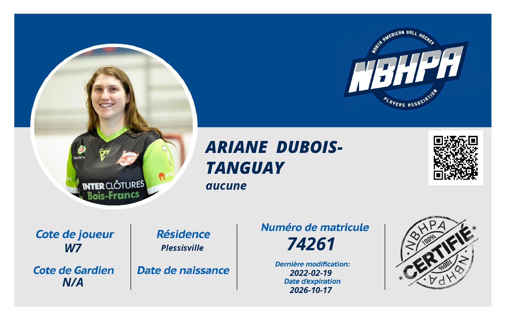 Ariane  Dubois-tanguay 