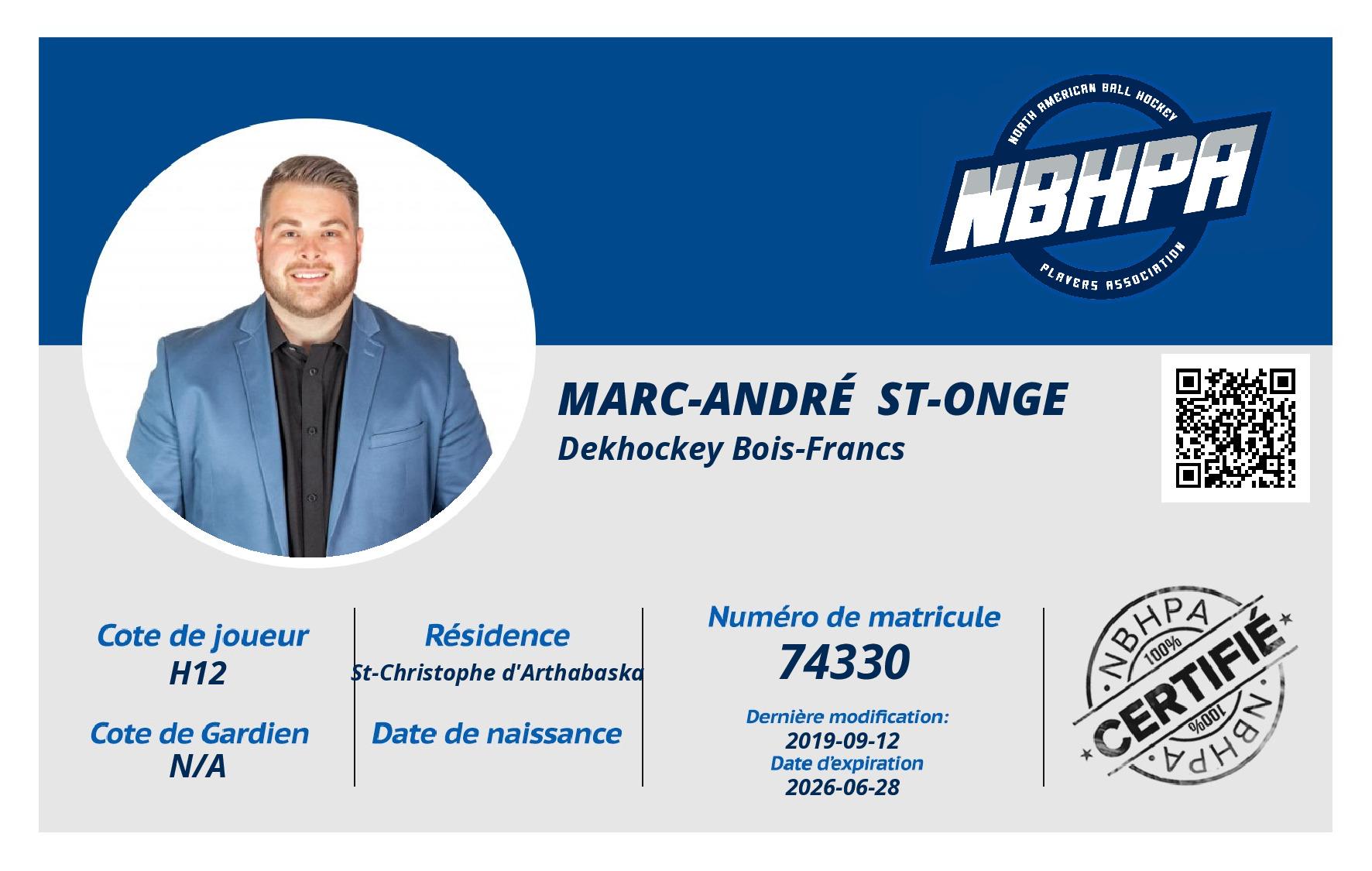 Marc-André  St-Onge