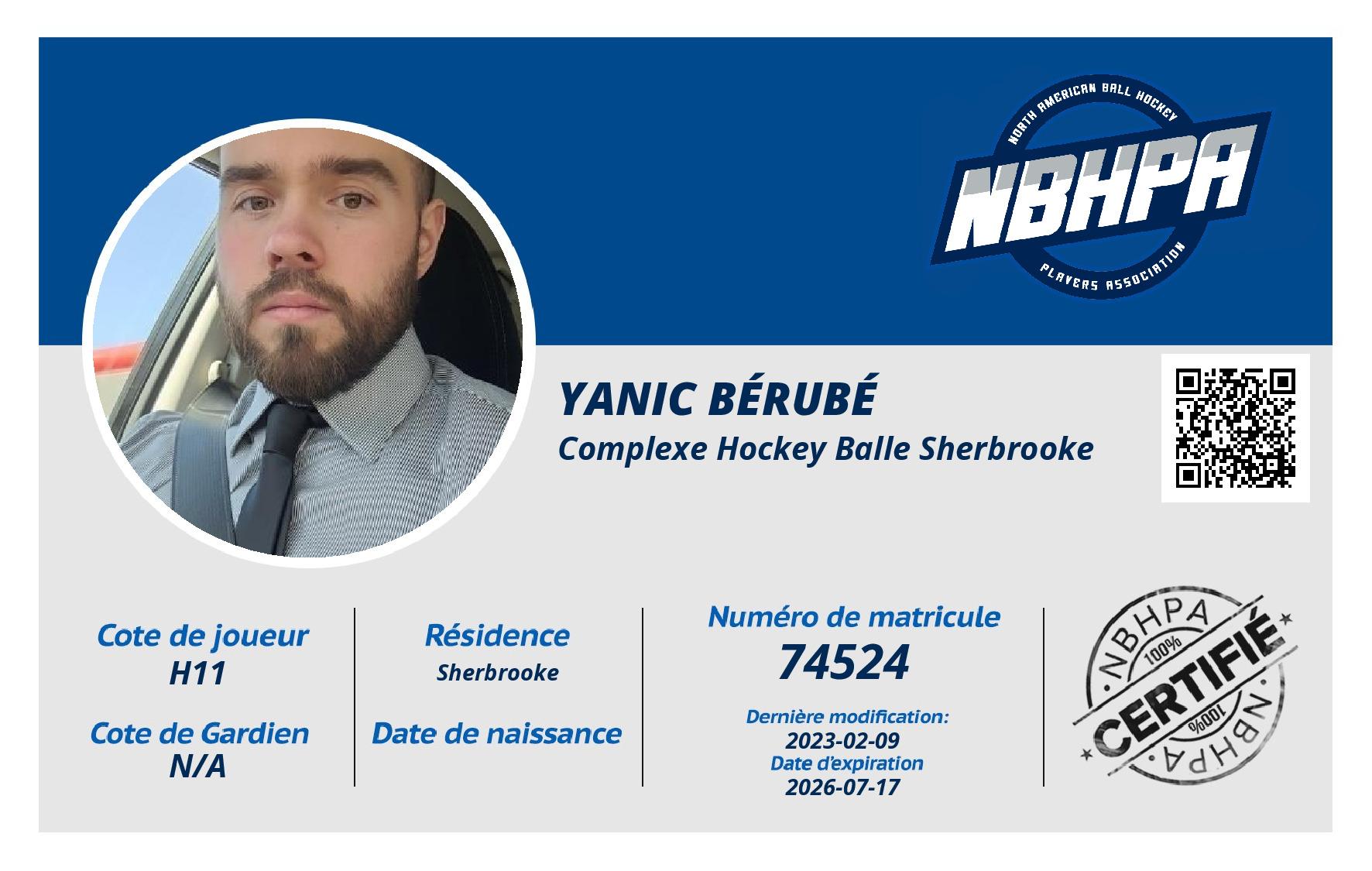 Yanic Bérubé