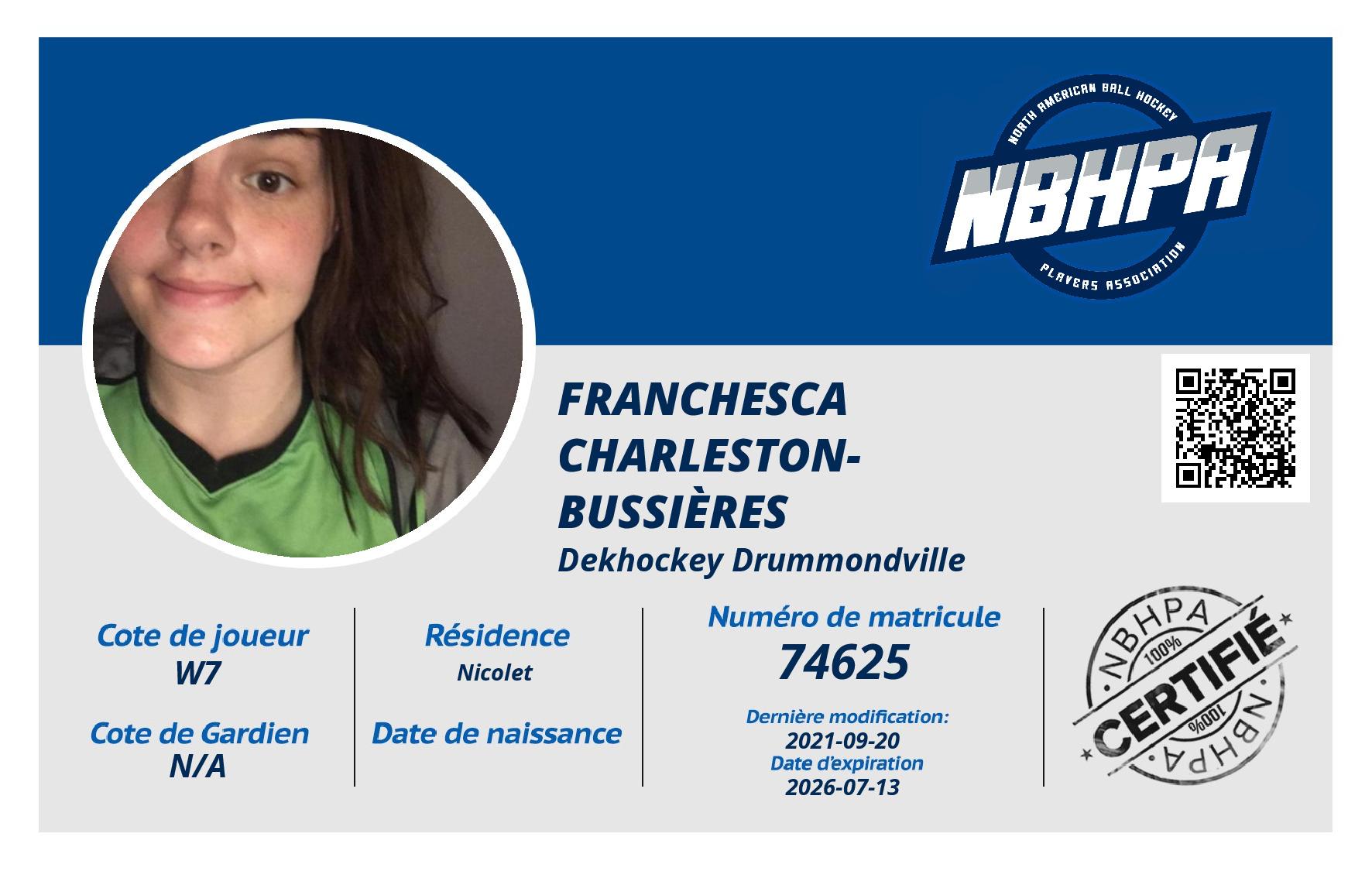 Franchesca Charleston-Bussières 