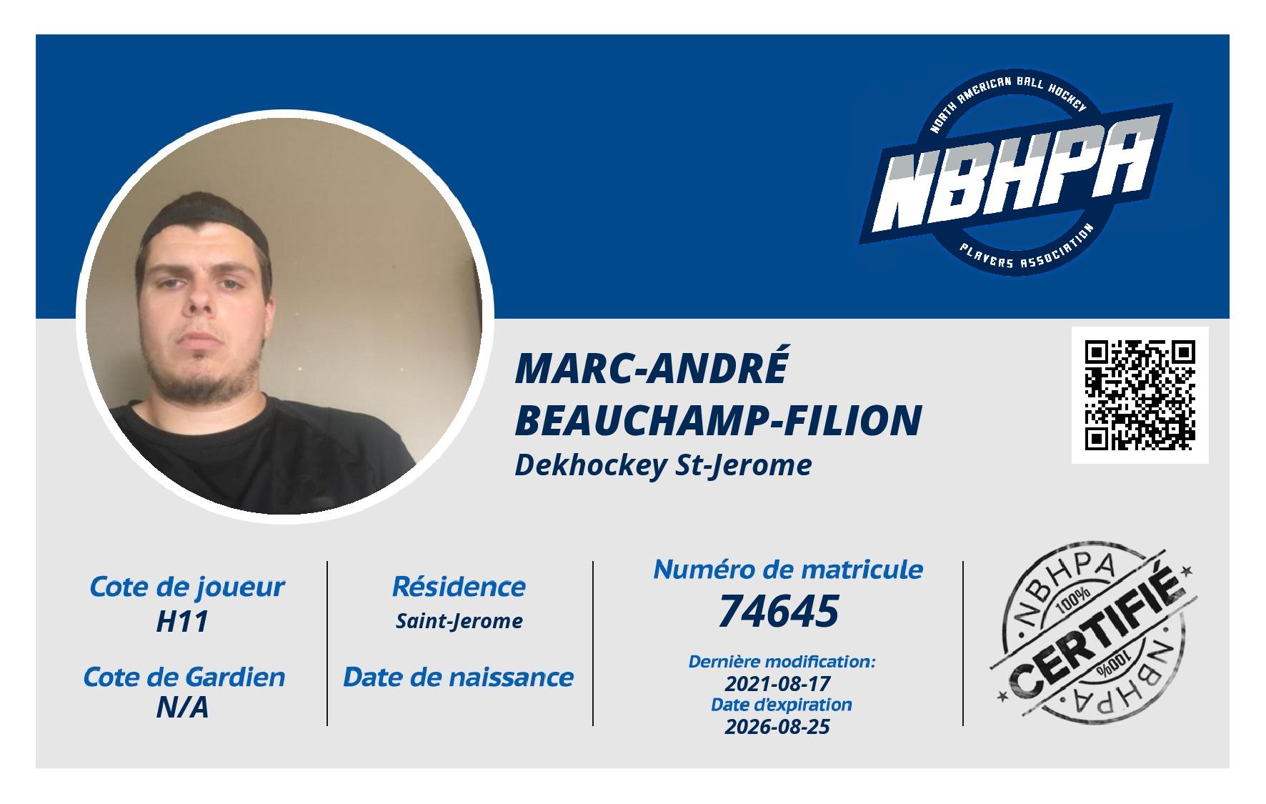 Marc-André Beauchamp-Filion