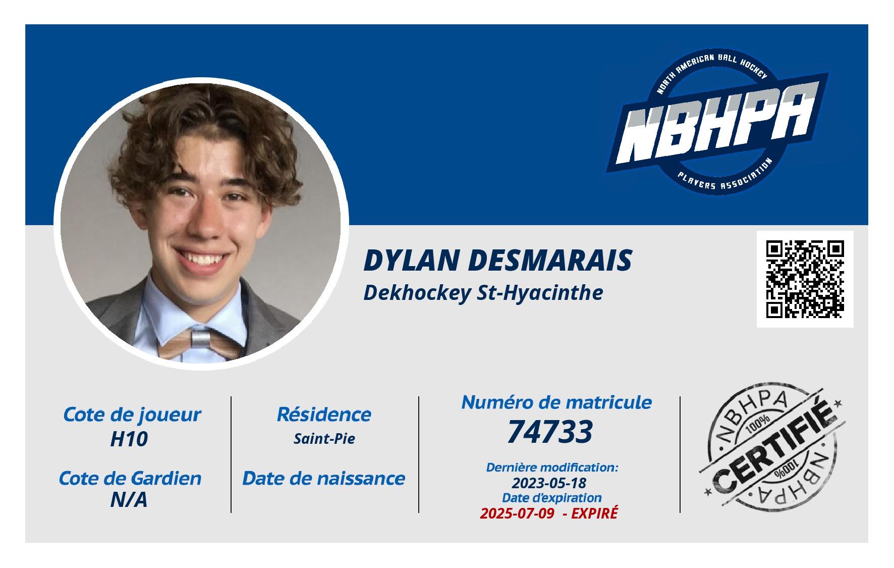 Dylan Desmarais