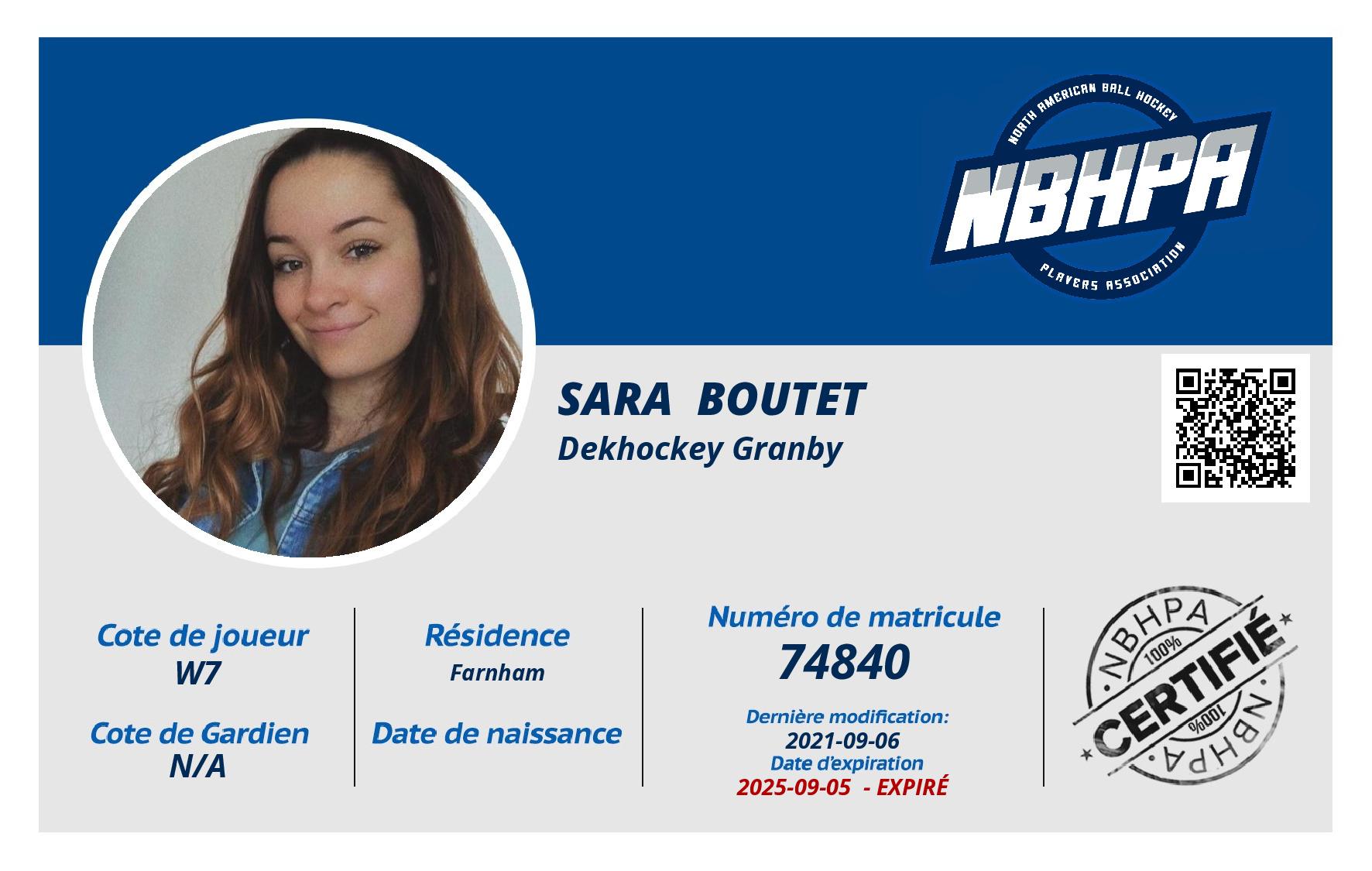 Sara  Boutet