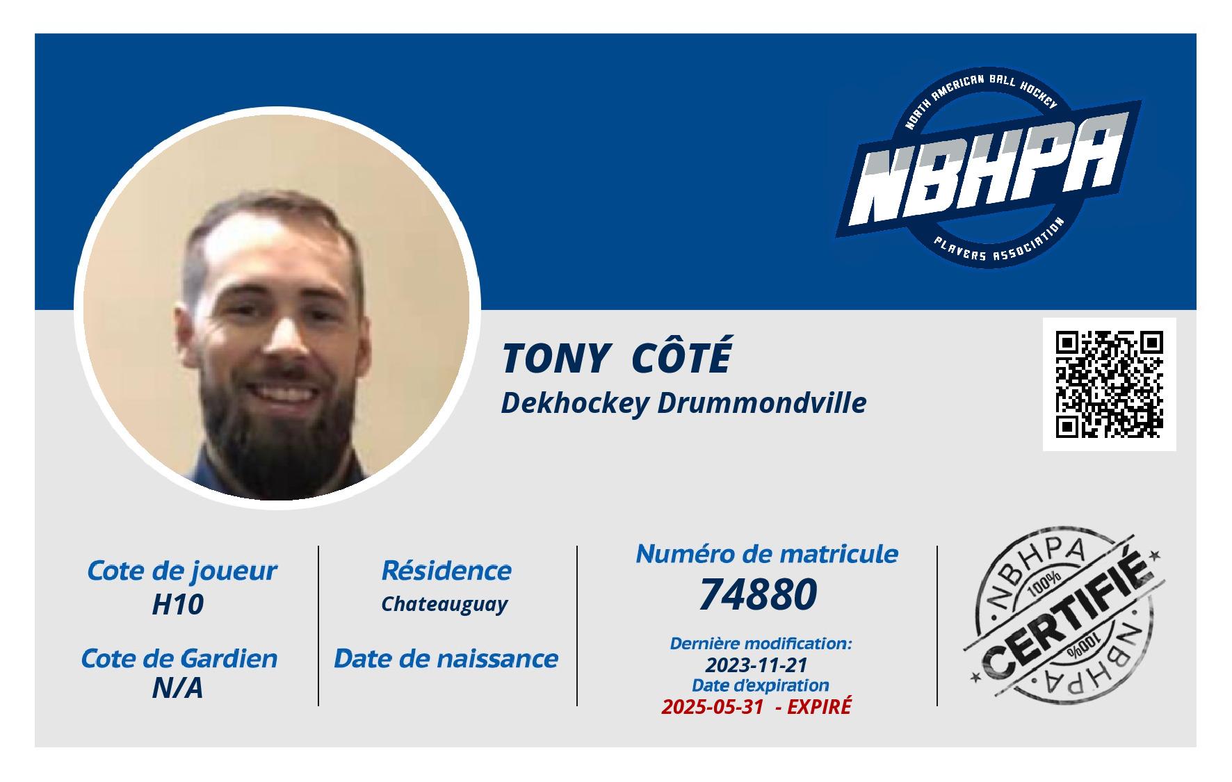 Tony  Côté