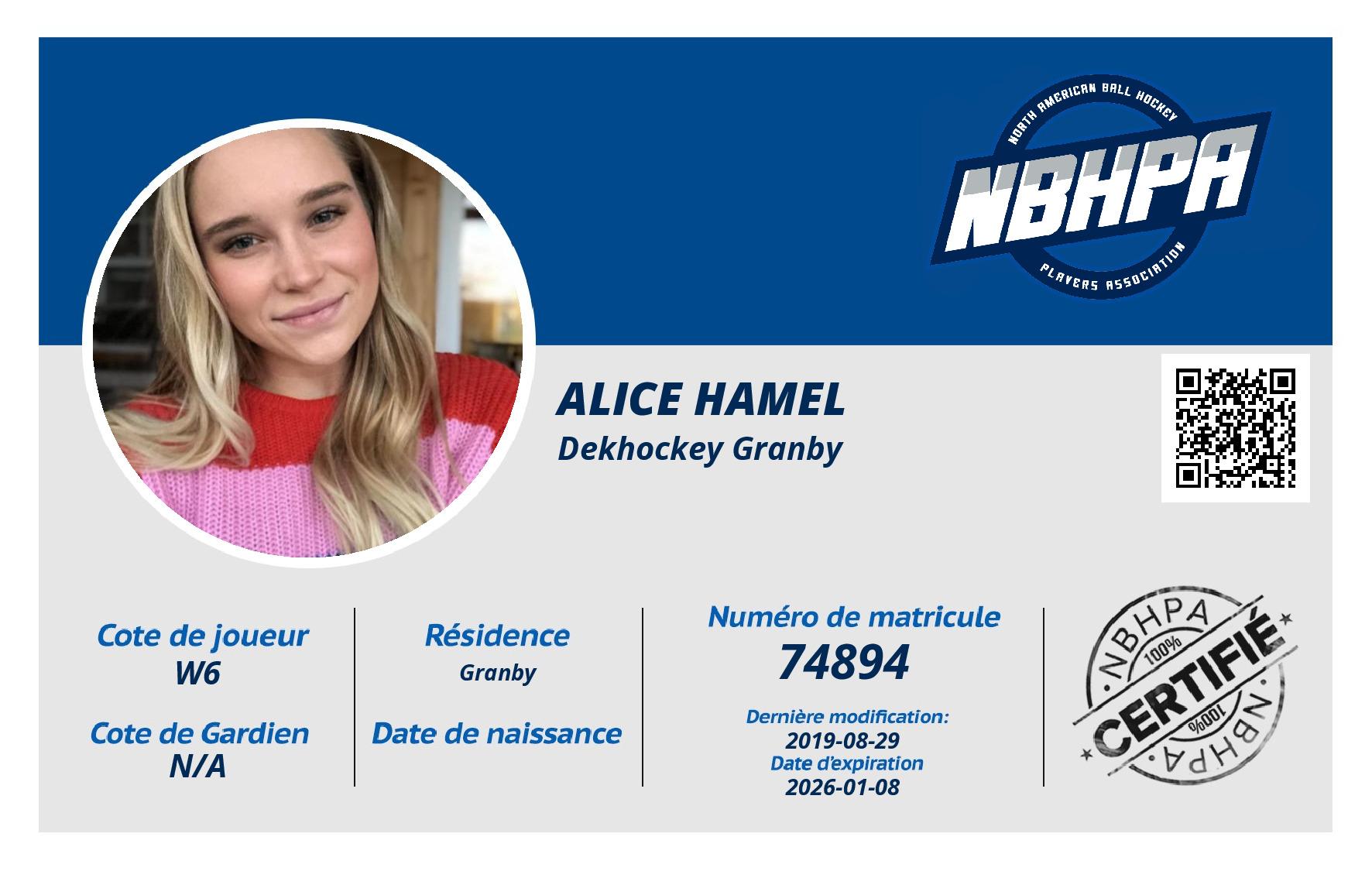 Alice Hamel
