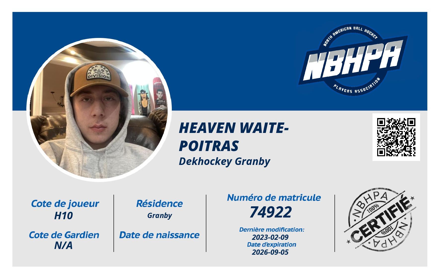 Heaven Waite-Poitras