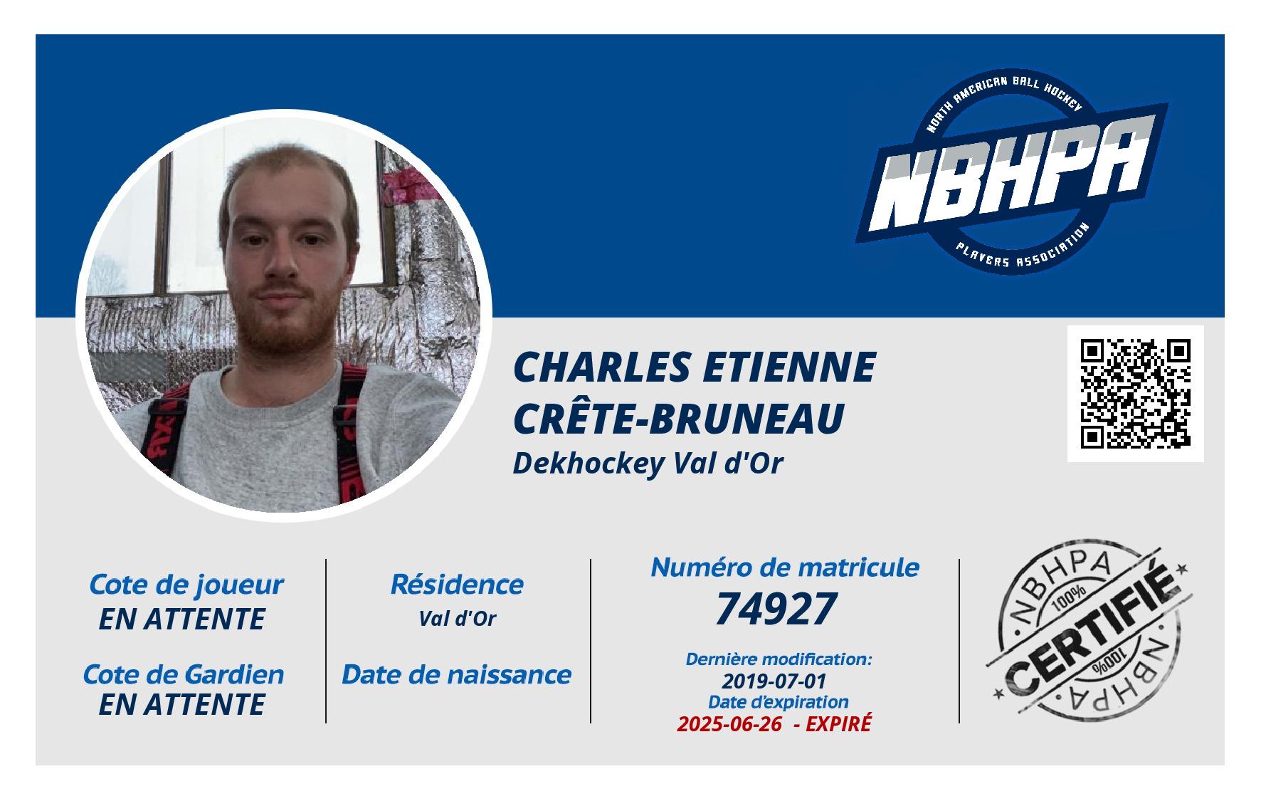 Charles Etienne Crête-Bruneau