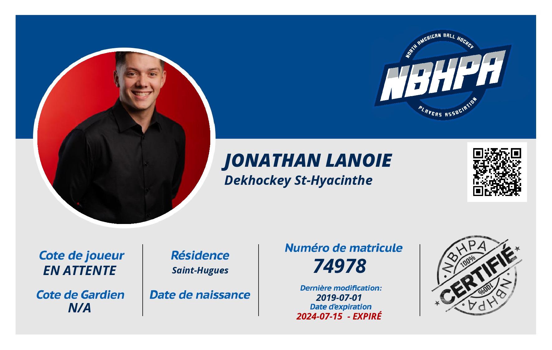 Jonathan Lanoie