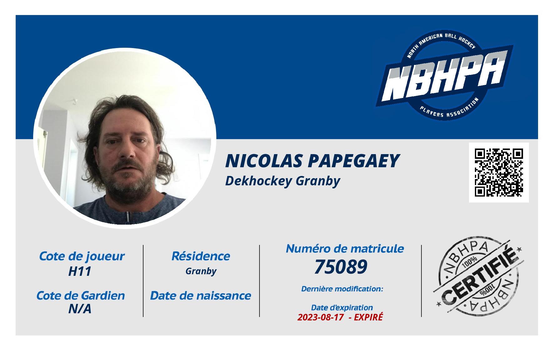 Nicolas Papegaey