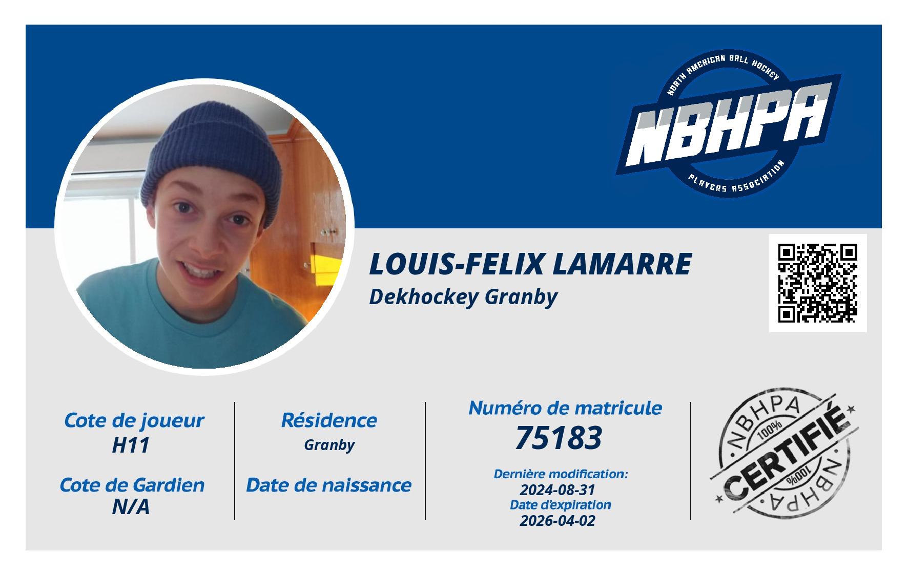 Louis-Felix Lamarre