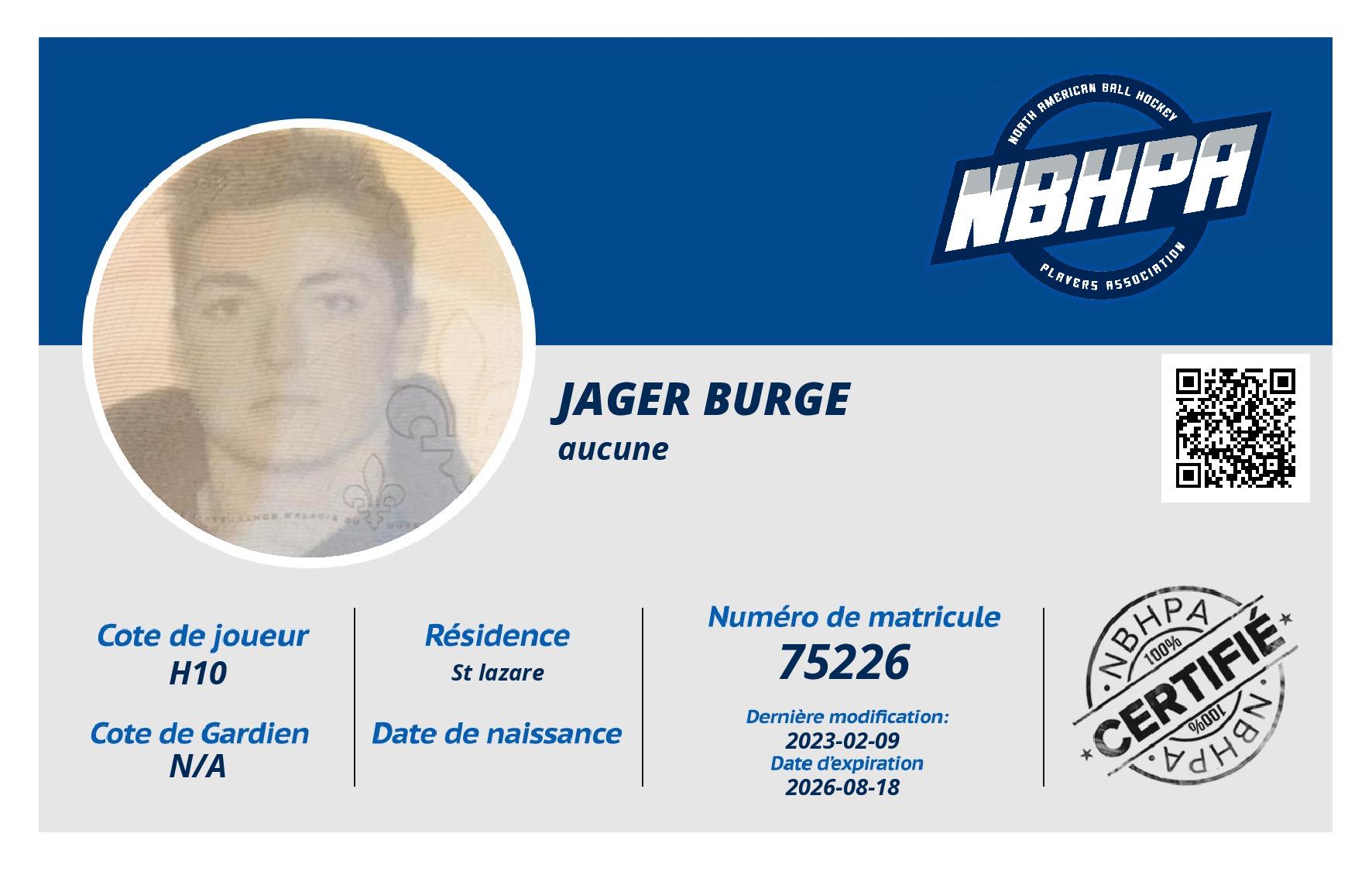 Jager Burge