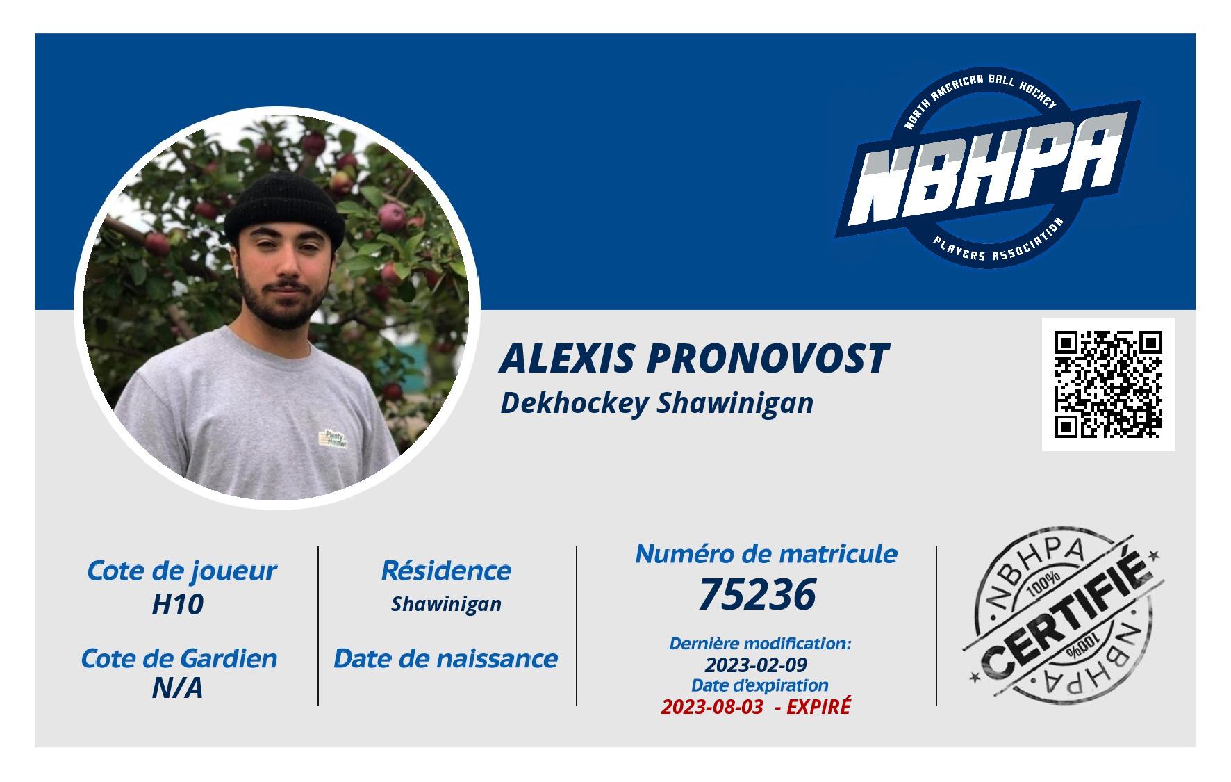 Alexis Pronovost