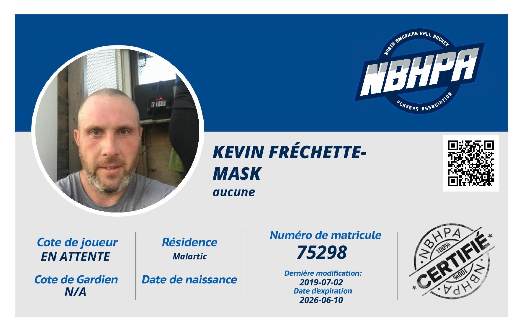 Kevin Fréchette-Mask