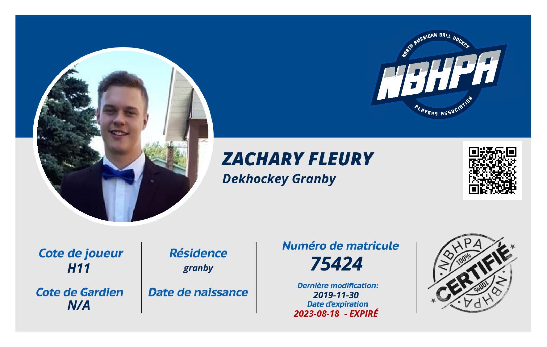 zachary fleury
