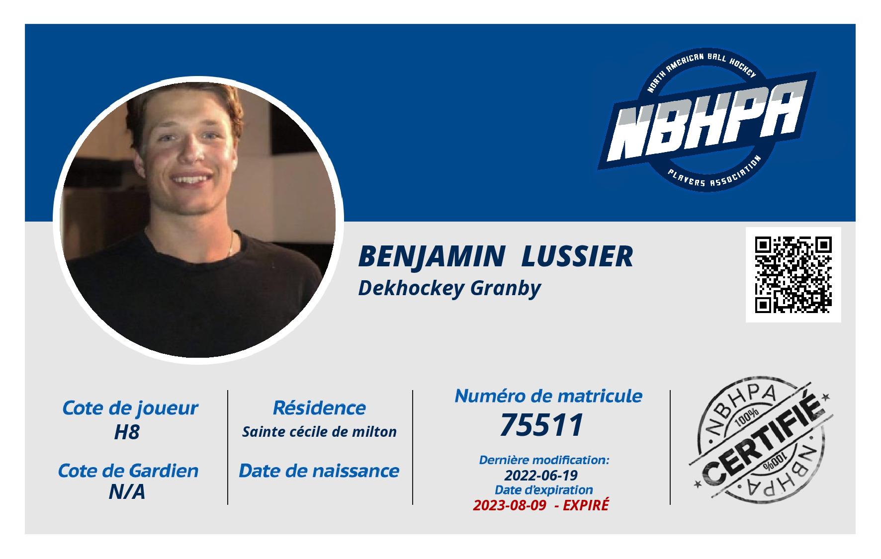 Benjamin  Lussier