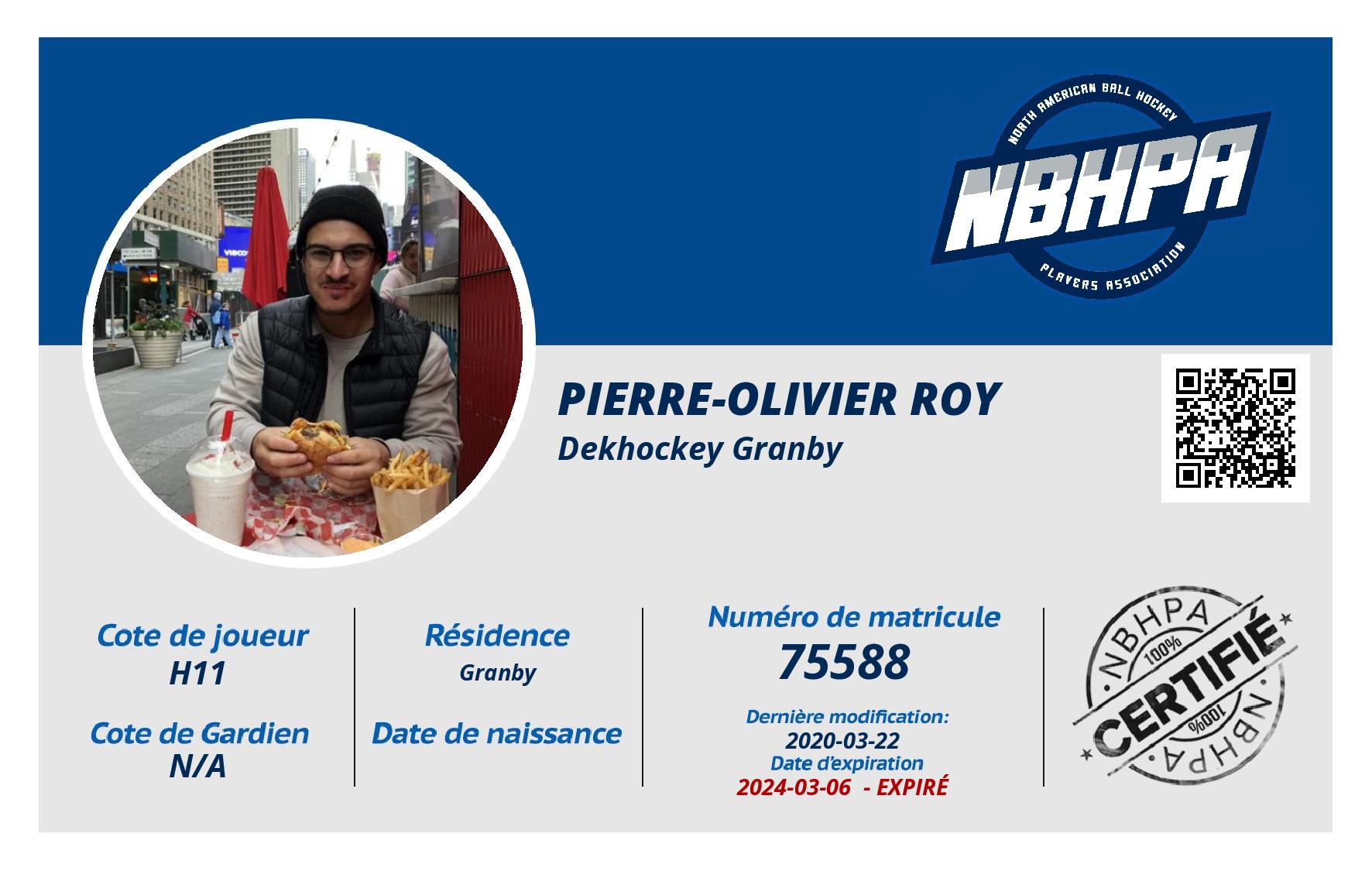 Pierre-olivier Roy