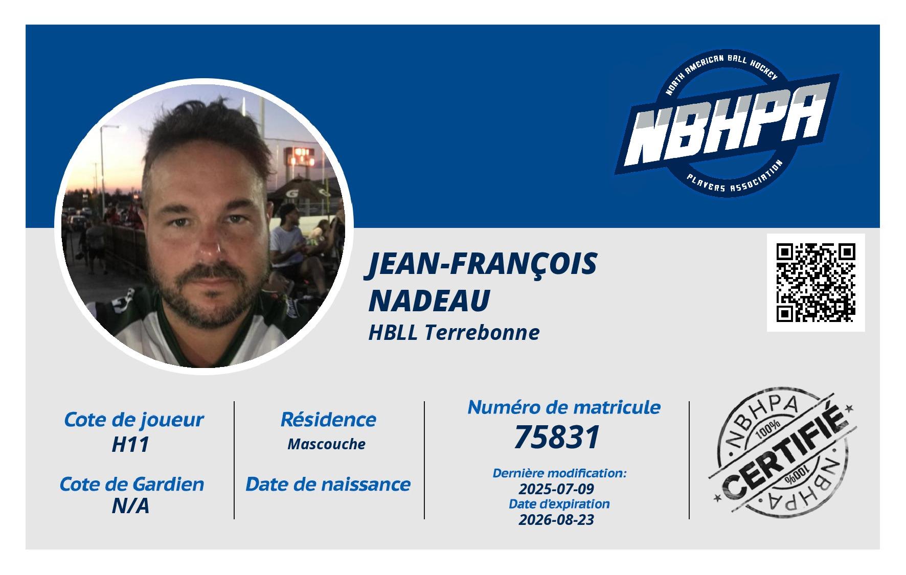 Jean-François  Nadeau