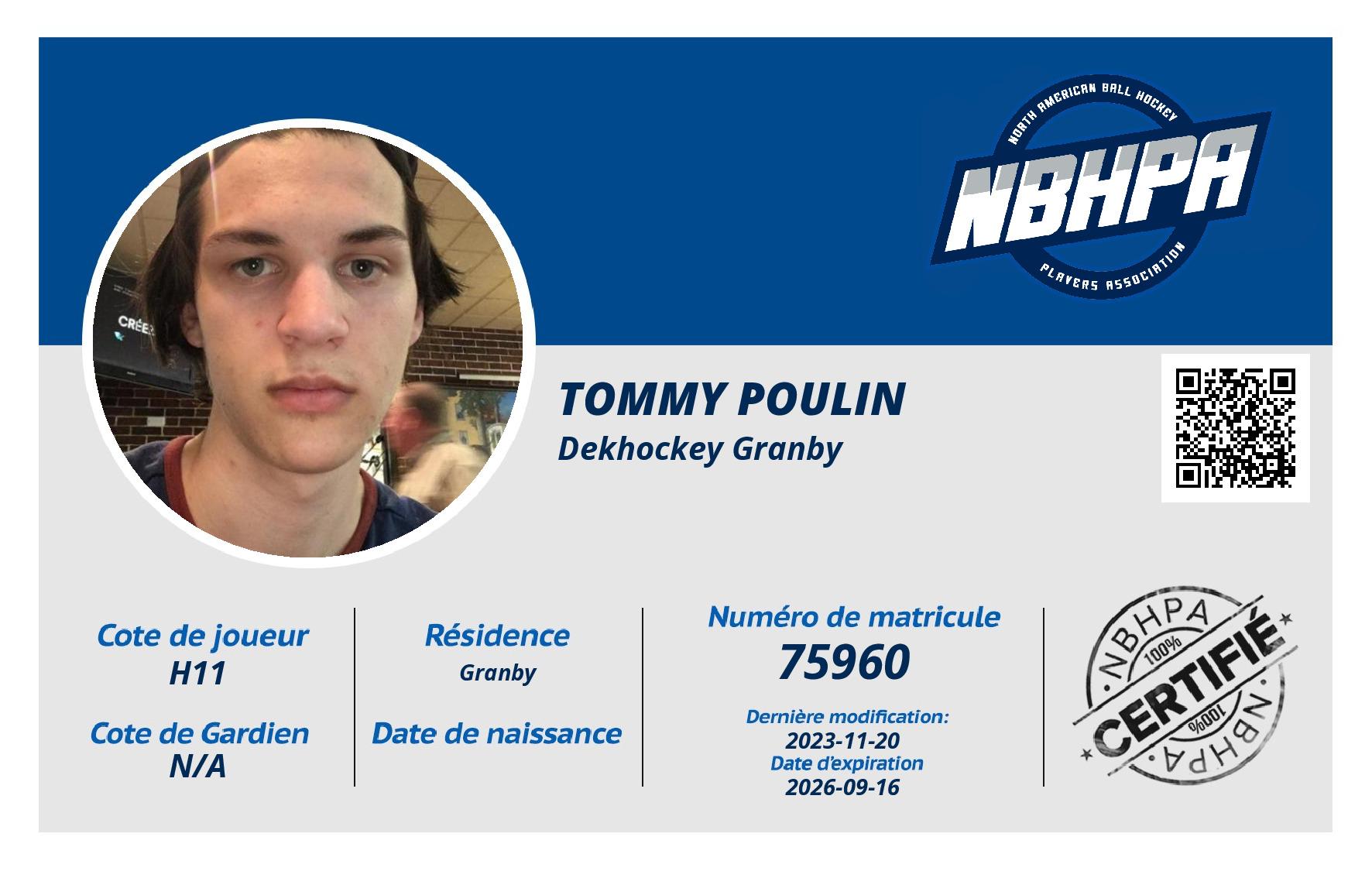 Tommy Poulin