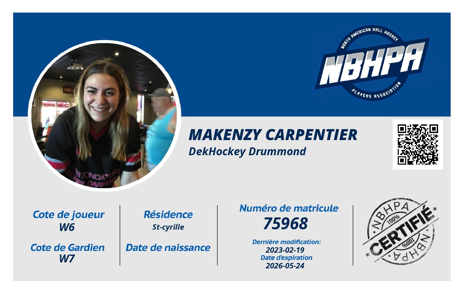 Makenzy Carpentier
