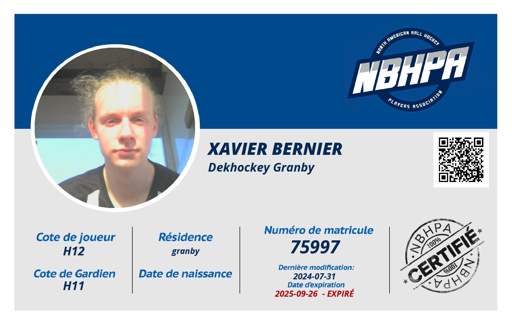 Xavier Bernier