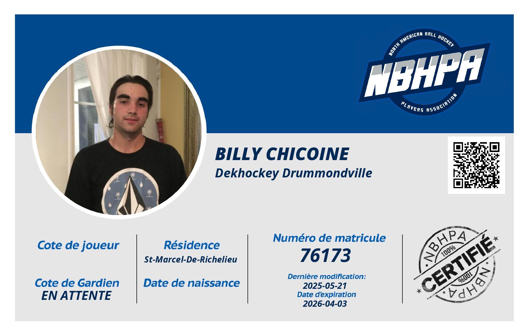 Billy Chicoine