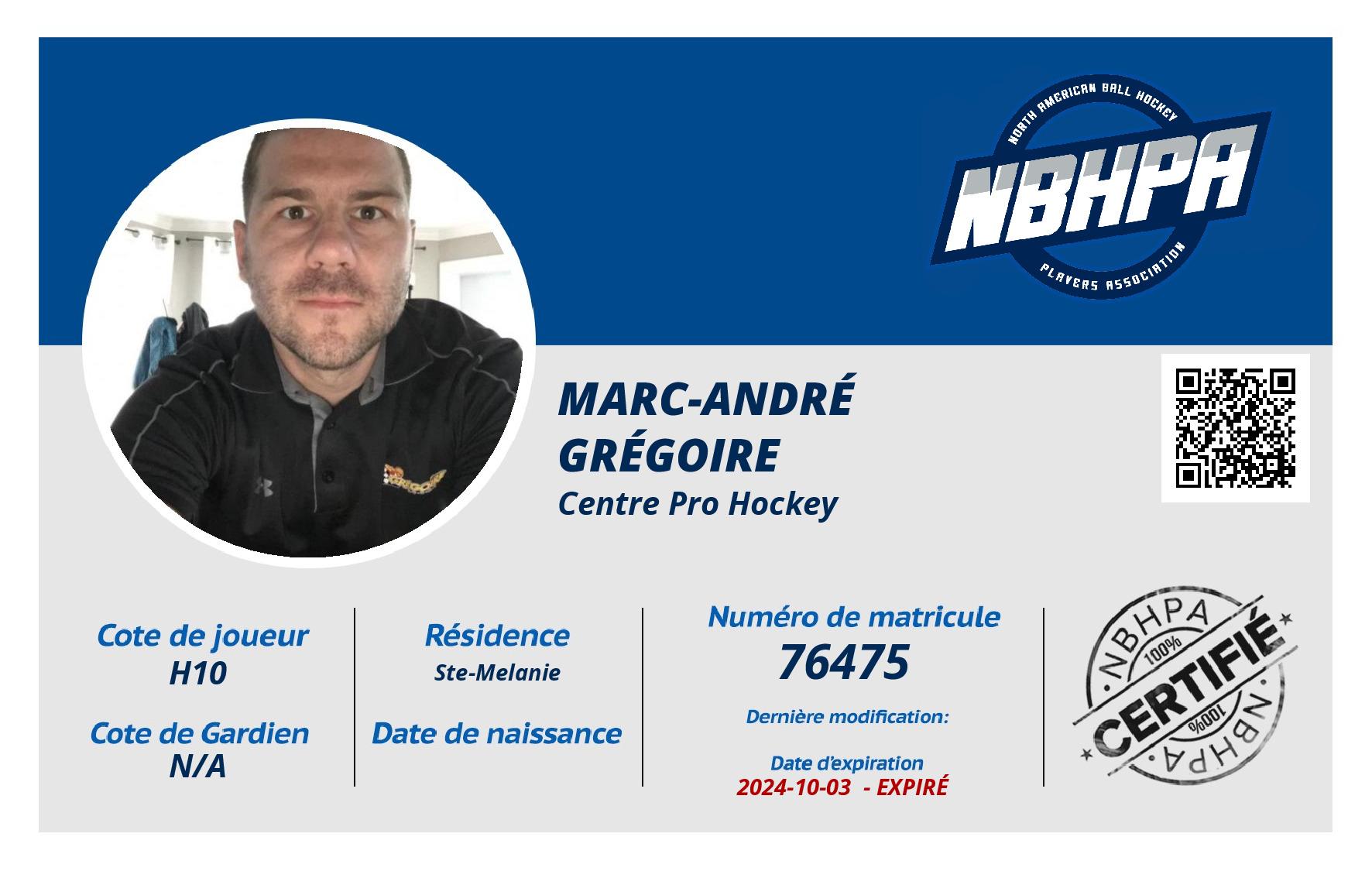 Marc-André Grégoire