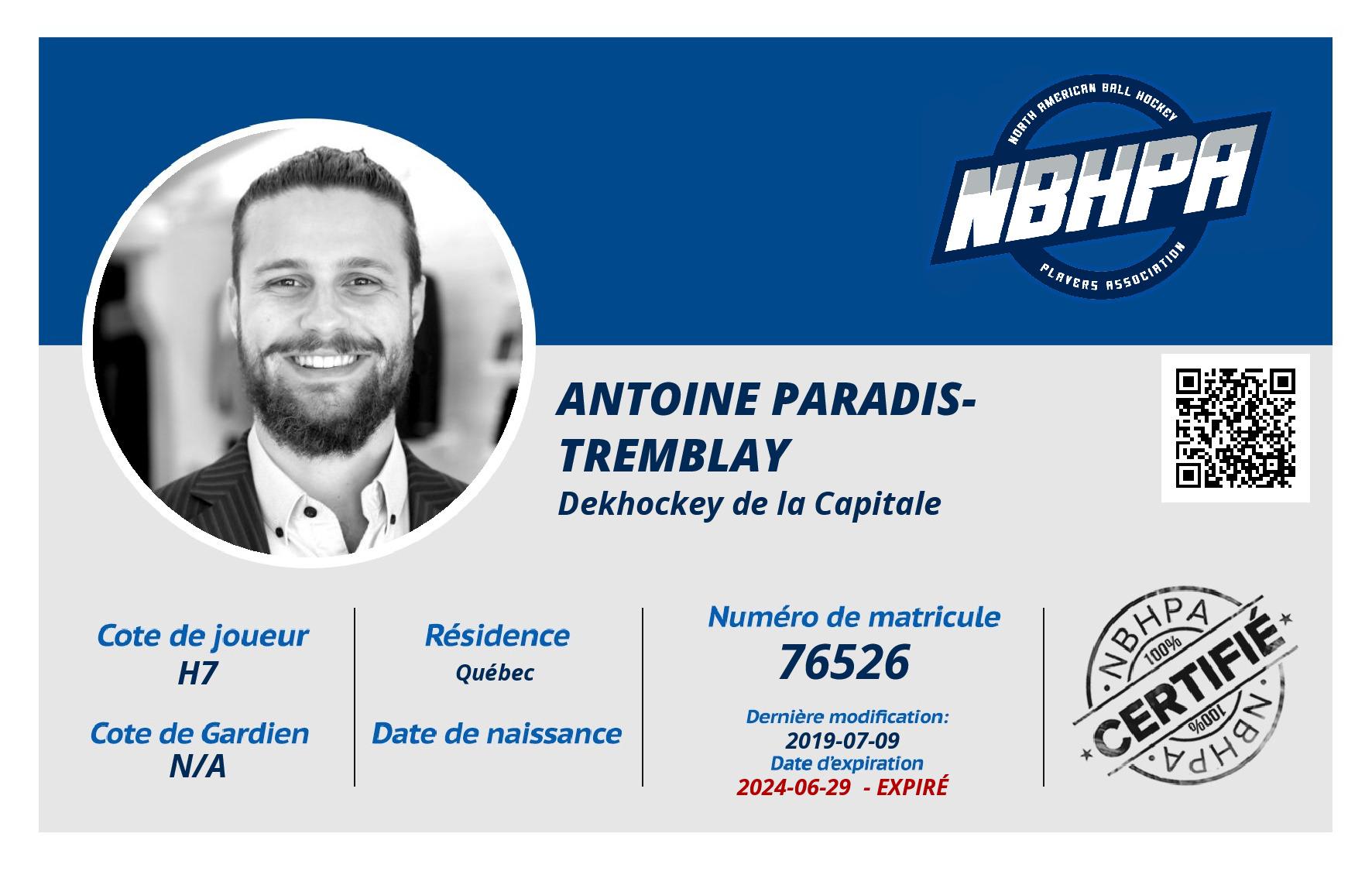 Antoine Paradis-Tremblay