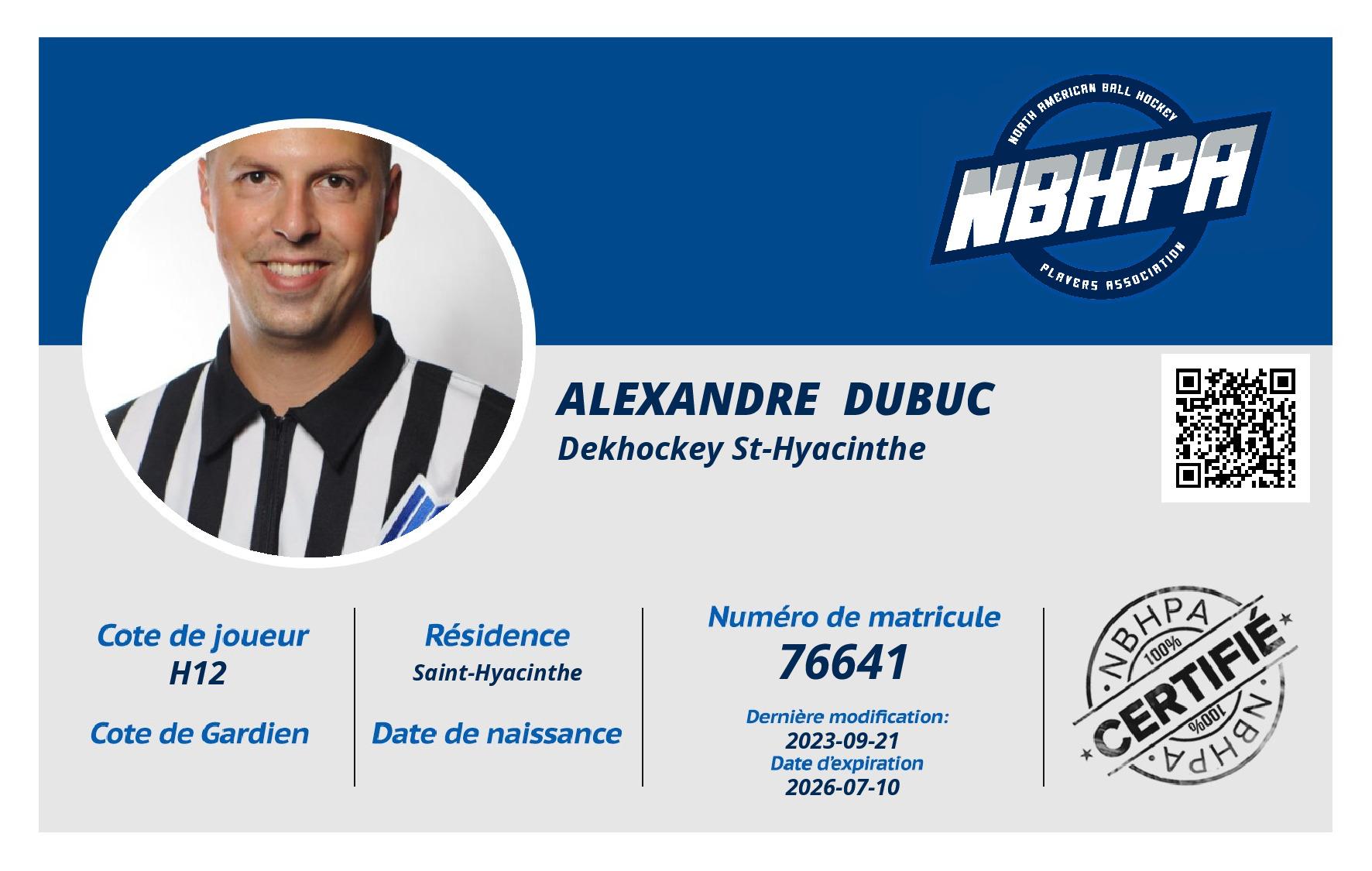 Alexandre  Dubuc
