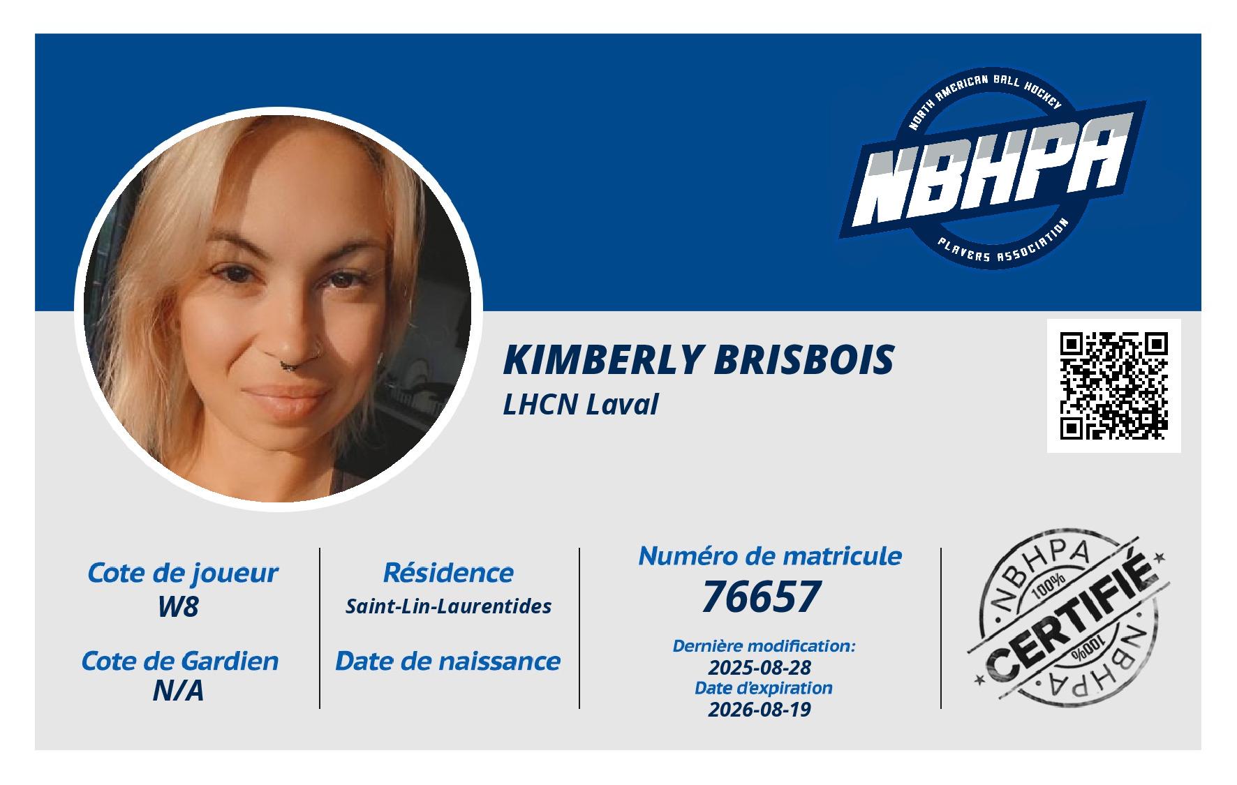 Kimberly Brisbois