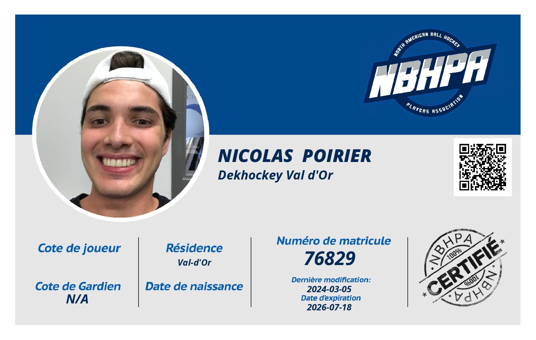 Nicolas  Poirier