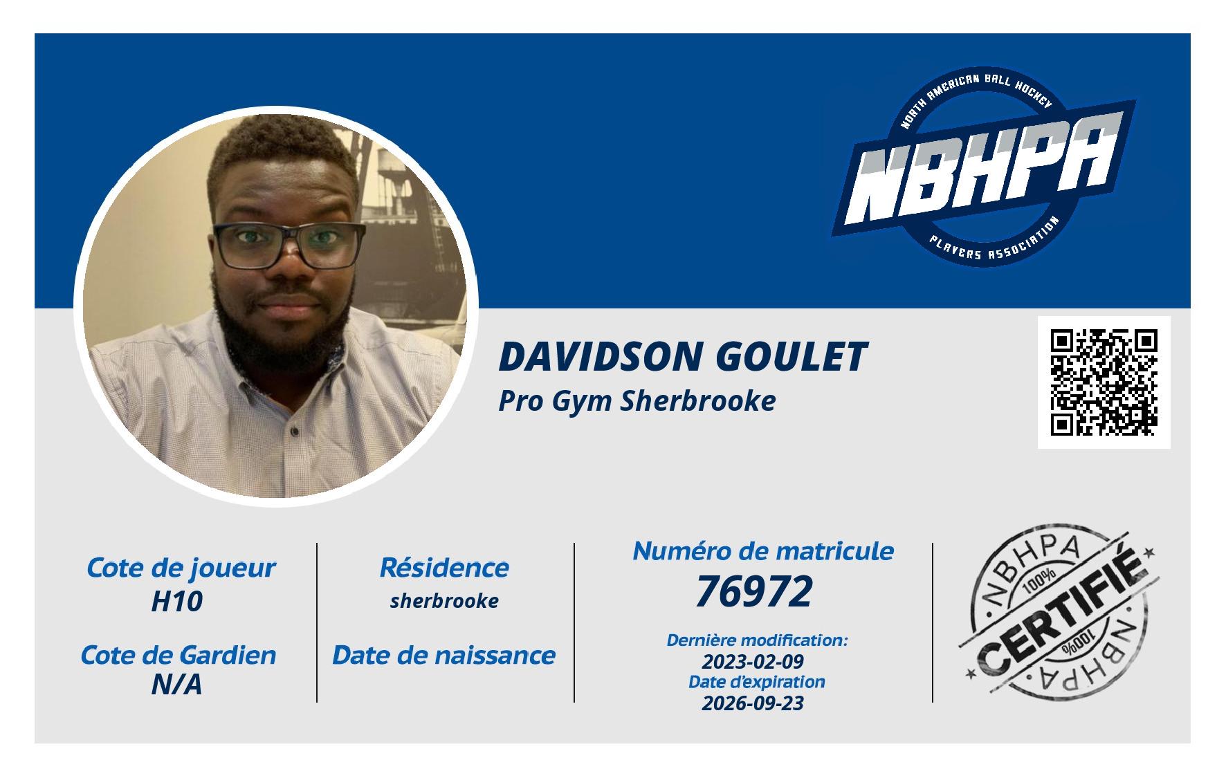Davidson Goulet
