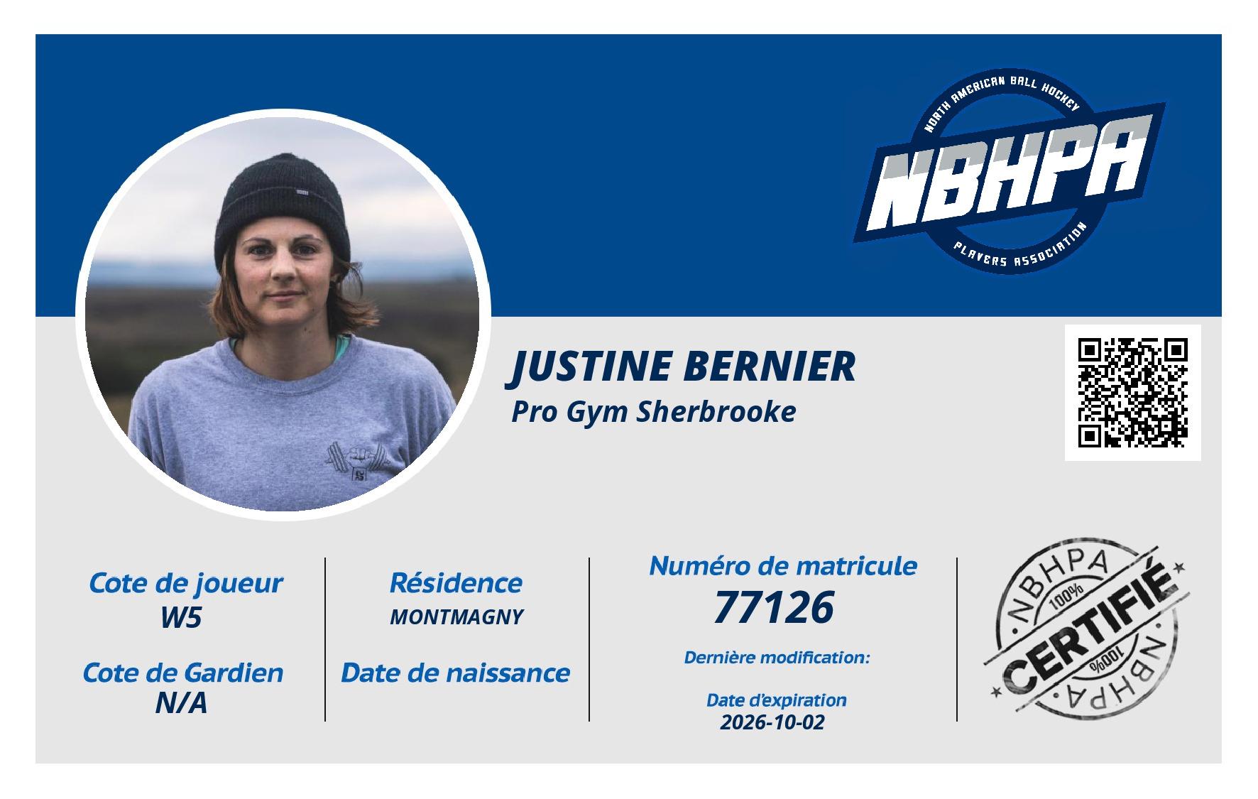 Justine Bernier